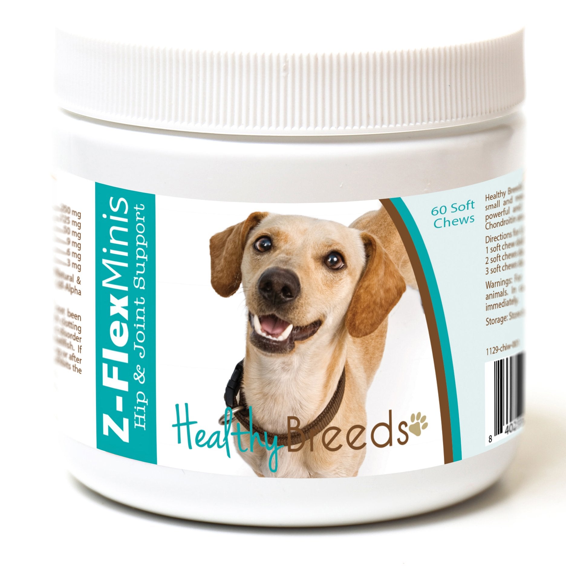 Healthy Breeds Chiweenie Z-Flex Minis Hip and Joint Support Soft Chews 60 Count