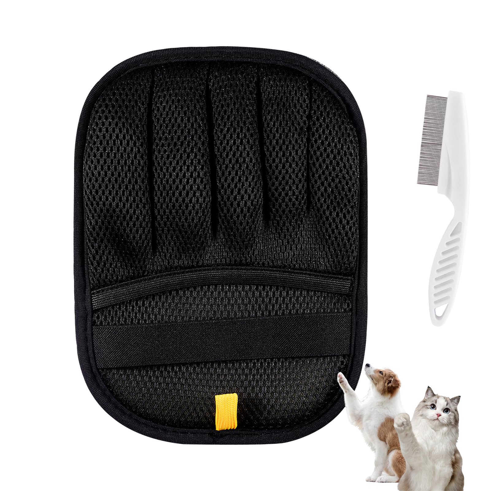 Qihangfu Cat Hair Gloves For Pet Hair Removalreusable Cats & Dog Pet Hair Remover Electrostatic Gloves For Pets Grooming,Furnitu