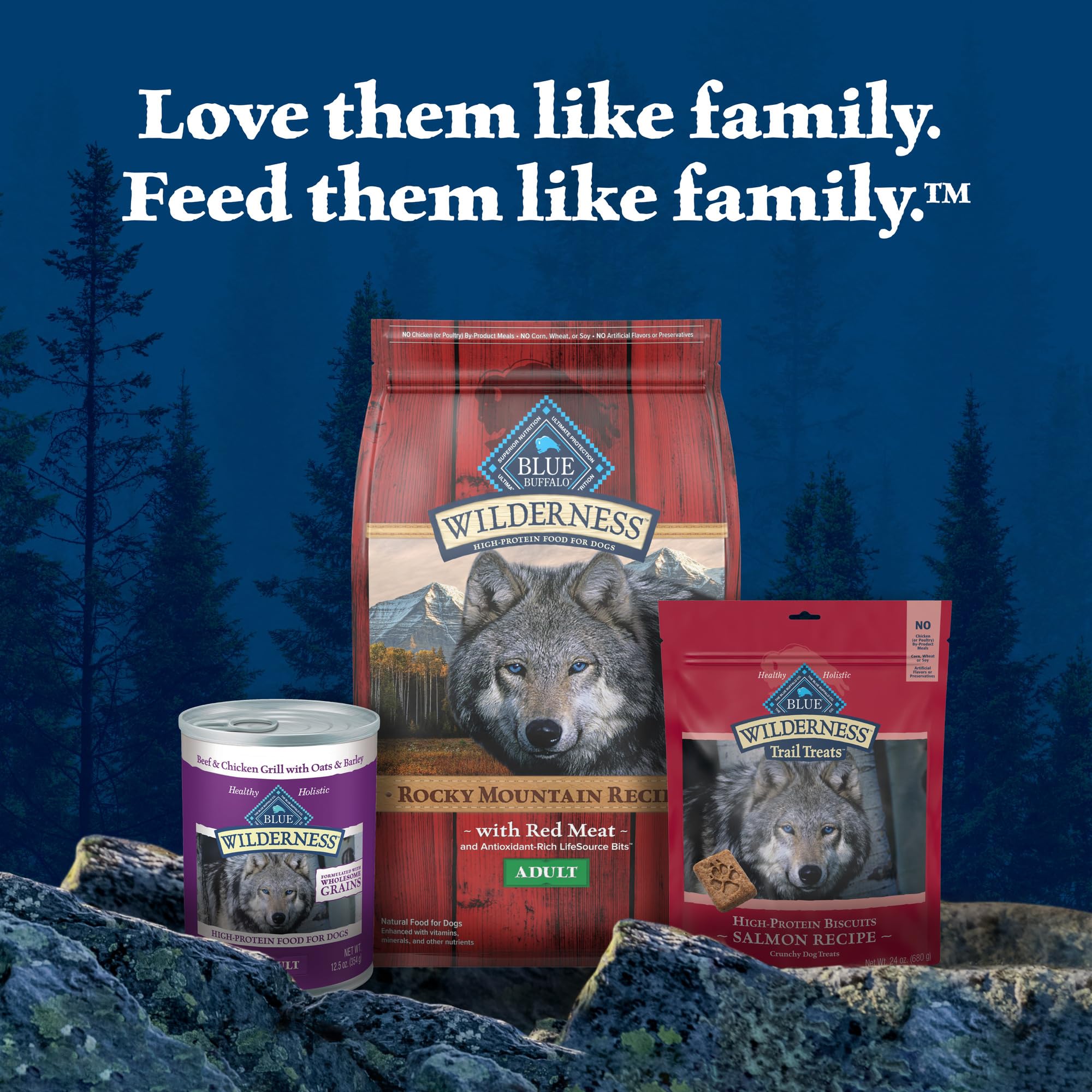 Blue Buffalo Wilderness Wolf Creek Stew Wet Dog Food, High-Protein & Grain-Free, Made with Natural Ingredients, Hearty Beef in G
