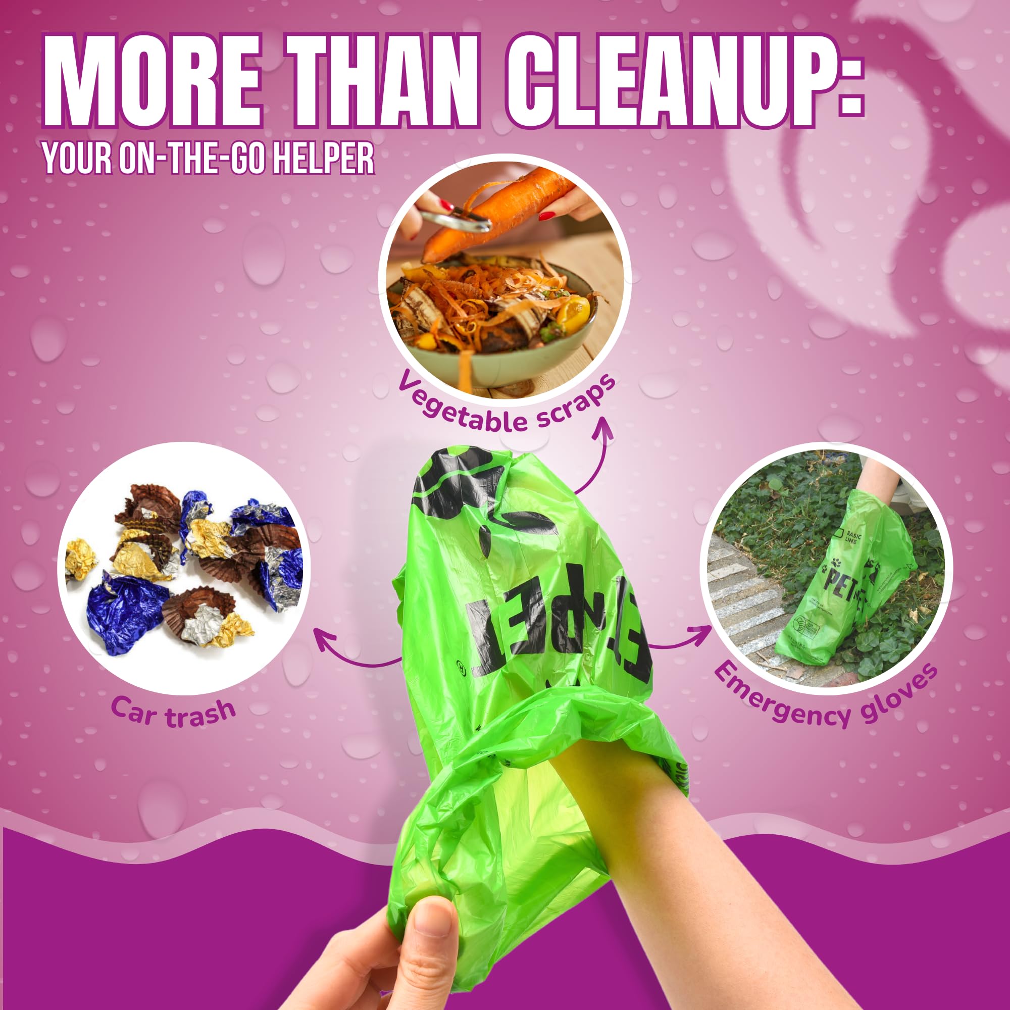 Pet N Pet Poop Bags For Dogs, Green 540 Counts Lavender Scented Dog Poop Bags Rolls, Dog Bag, Pet Waste Bag