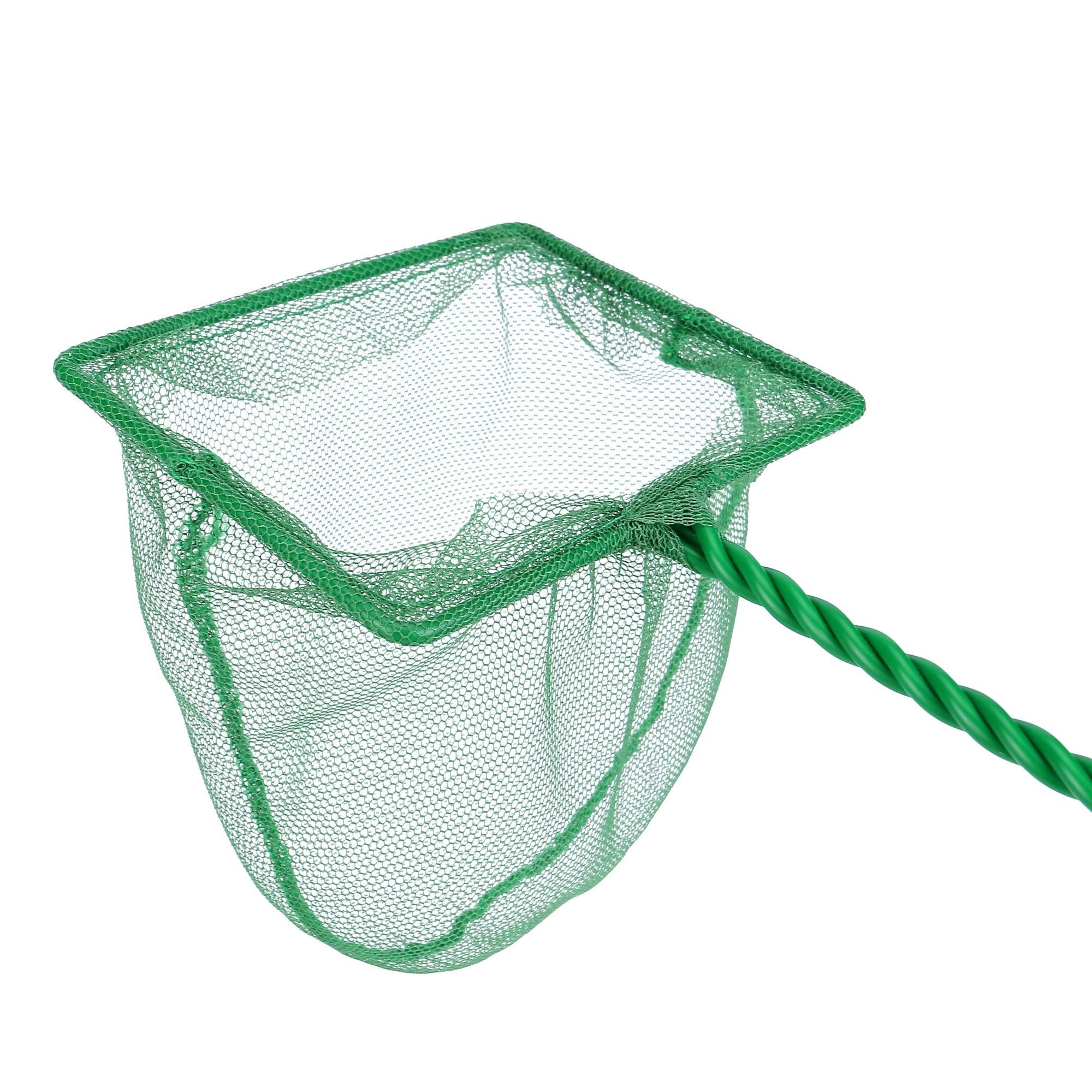 Filhome 2 Pcs Aquarium Fish Net, 4 inches Fine Mesh Quick Catch Fish Net for Fish Tank Betta Fishing Net