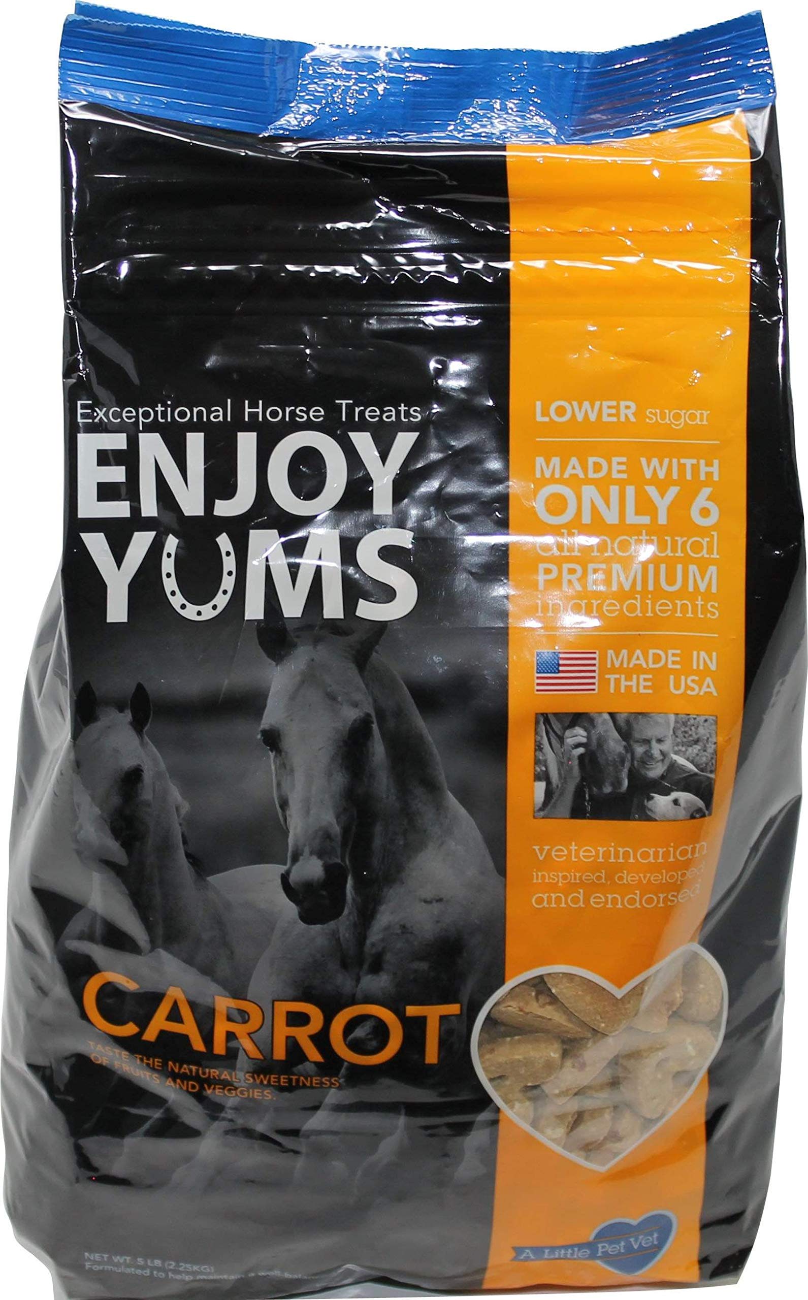 A Little Pet Vet Enjoy YUMS Horse Treats 5 lb Carrot (048015)