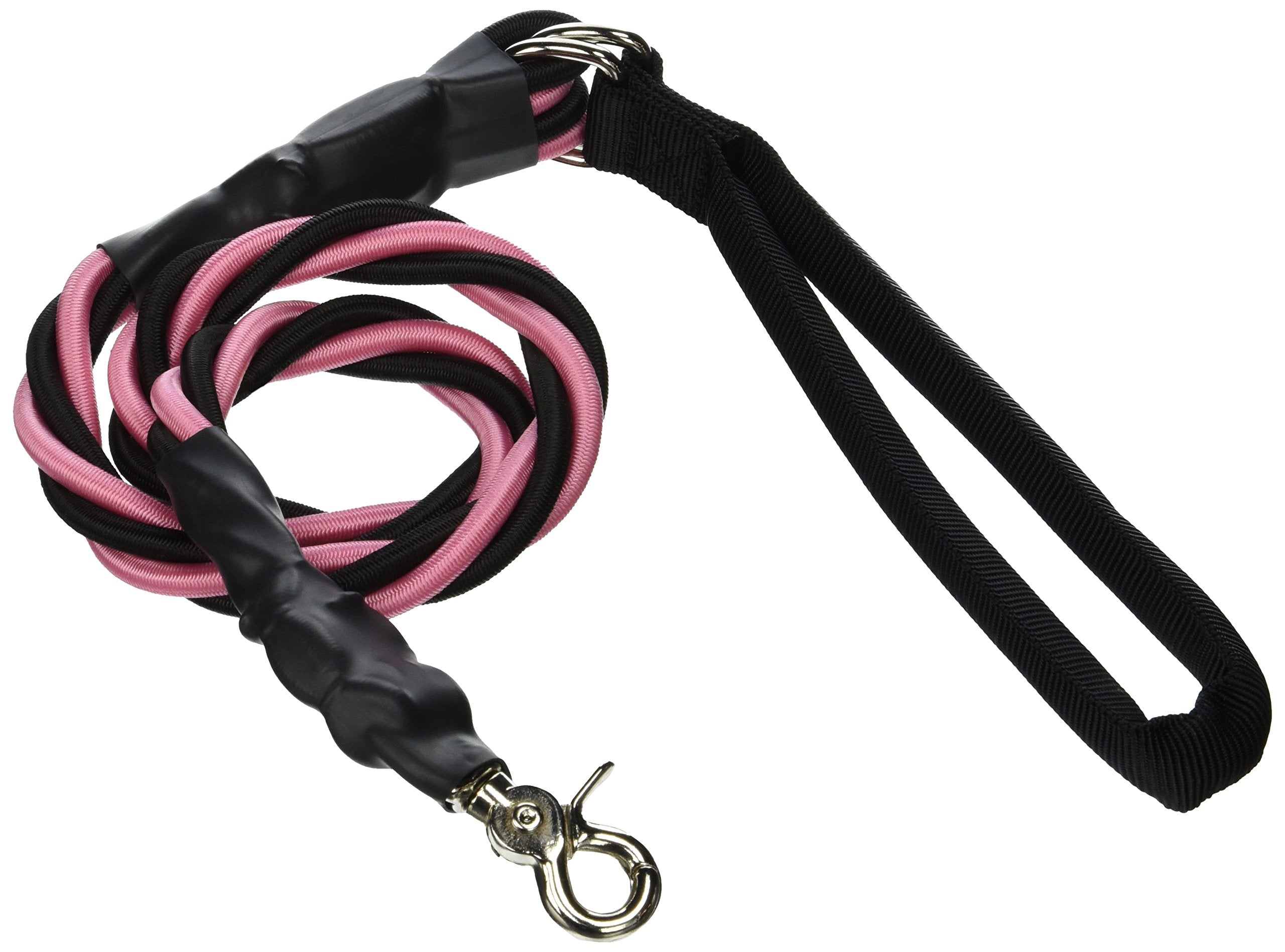Bungee Pupee3-Feet X-Large Leash, Pink/Black