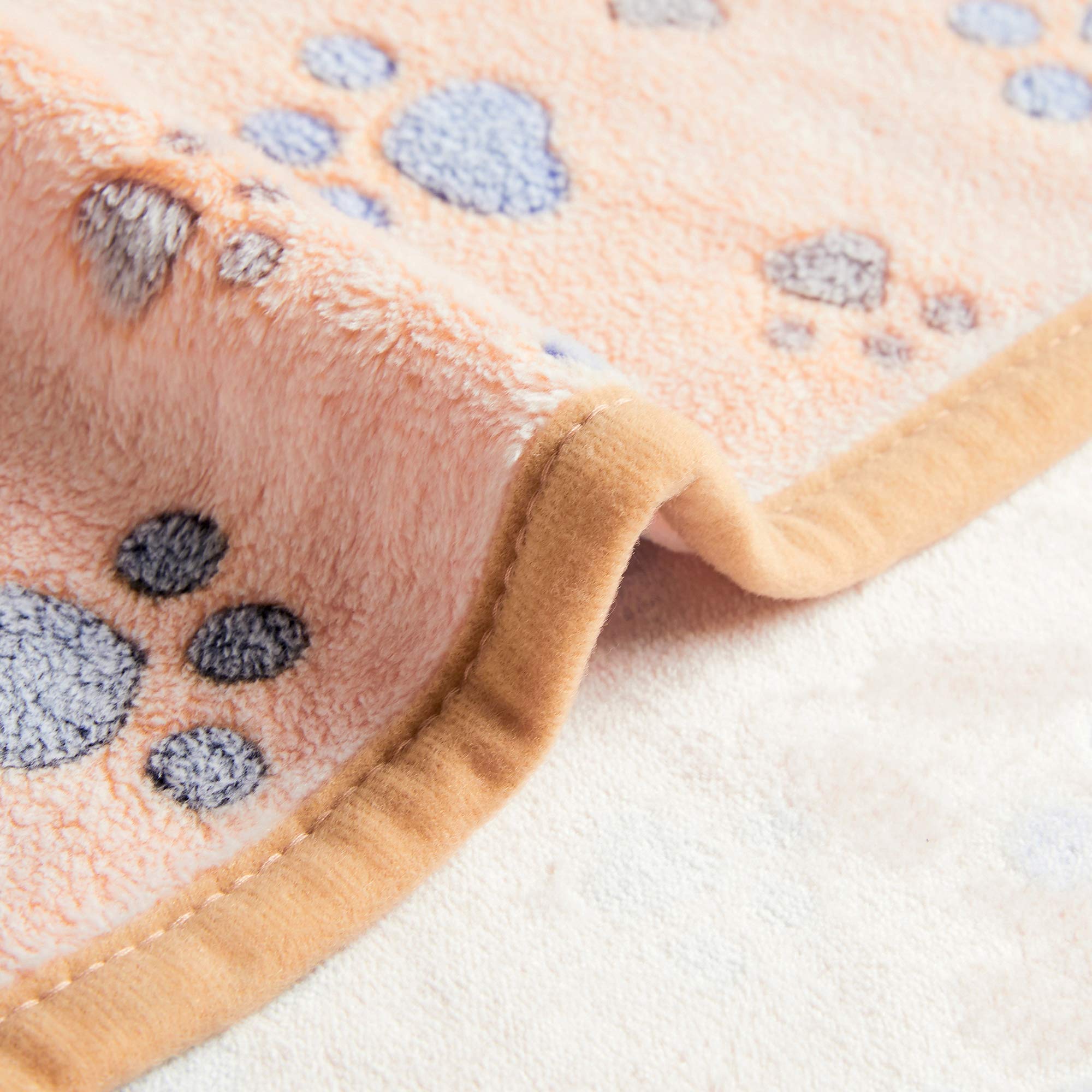 Allisandro Luxurious Dog Blanket, 350 Gsm Super Fuzzy Microplush Fleece Pet Blankets For Small Medium Large Dogs And Cats, Brown