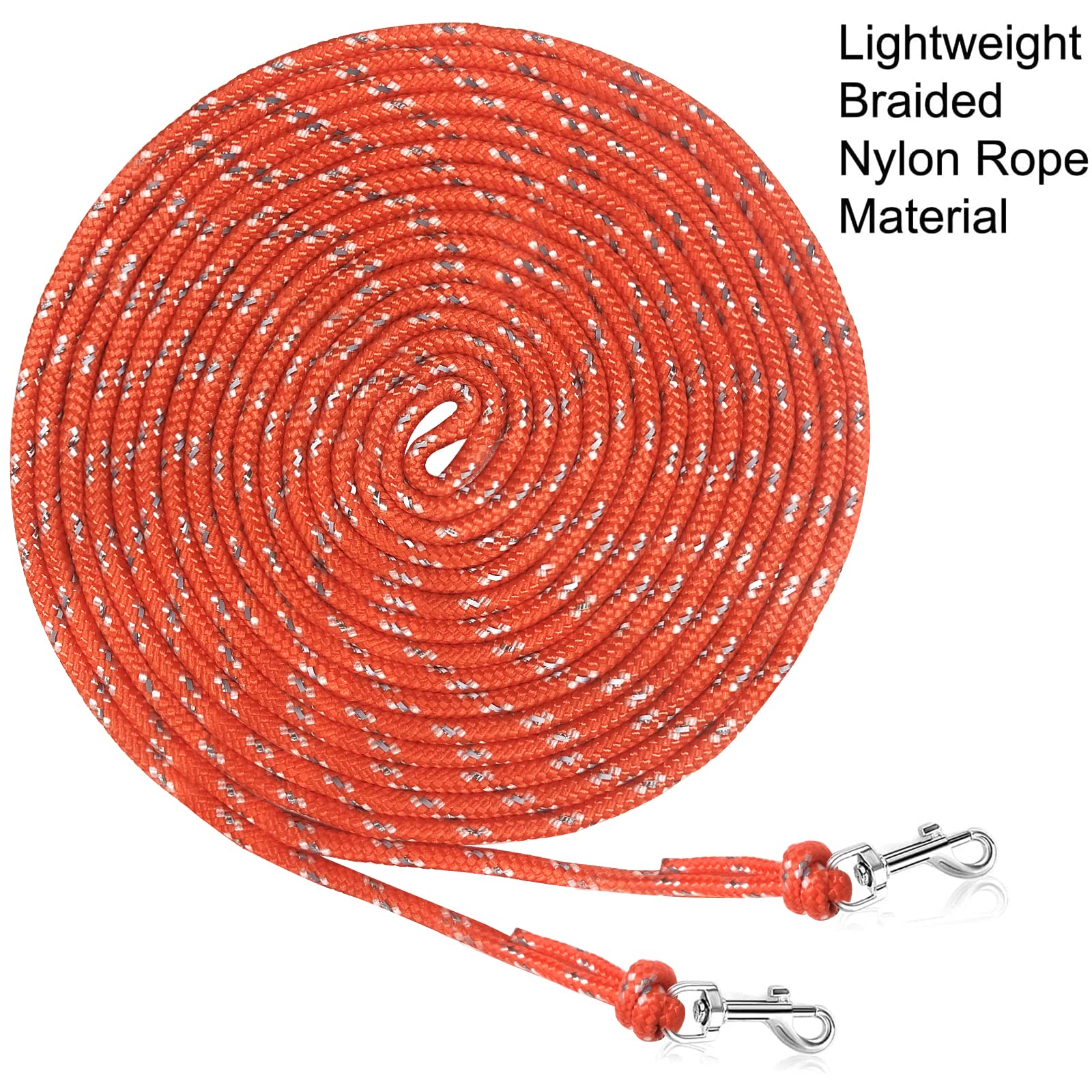 Rypet Reflective Cat Long Leash - 15 Ft Escape Proof Walking Leads Yard Long Leash Durable Safe Personalized Extender Leashes Tr