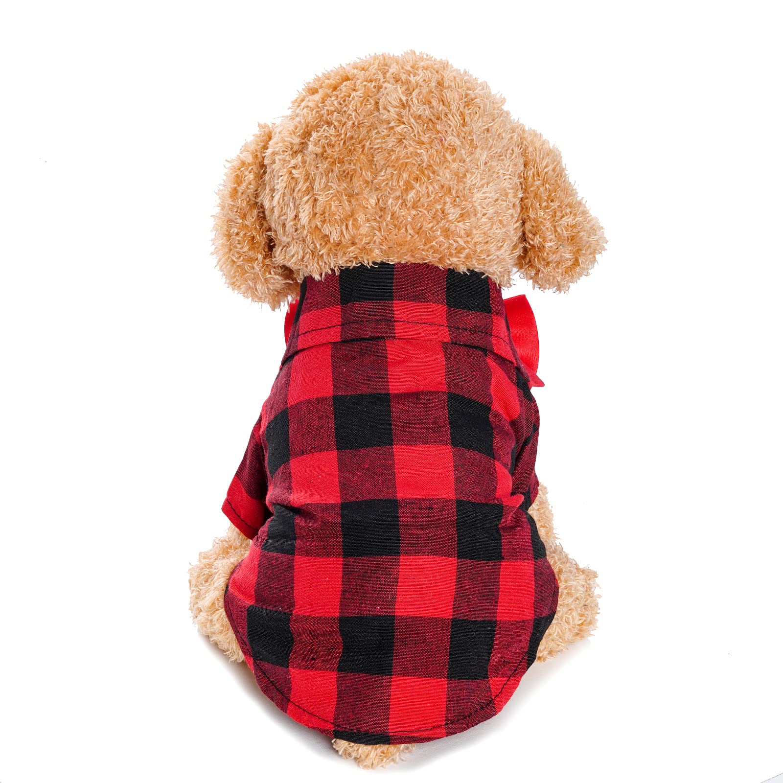 Tongcloud 3 Pack Plaid Puppy Cat Shirt Cute Dog Shirt Cat Shirt Dog Plaid Shirt Dog Shirts For Medium Dogs Cats Birthday Party A