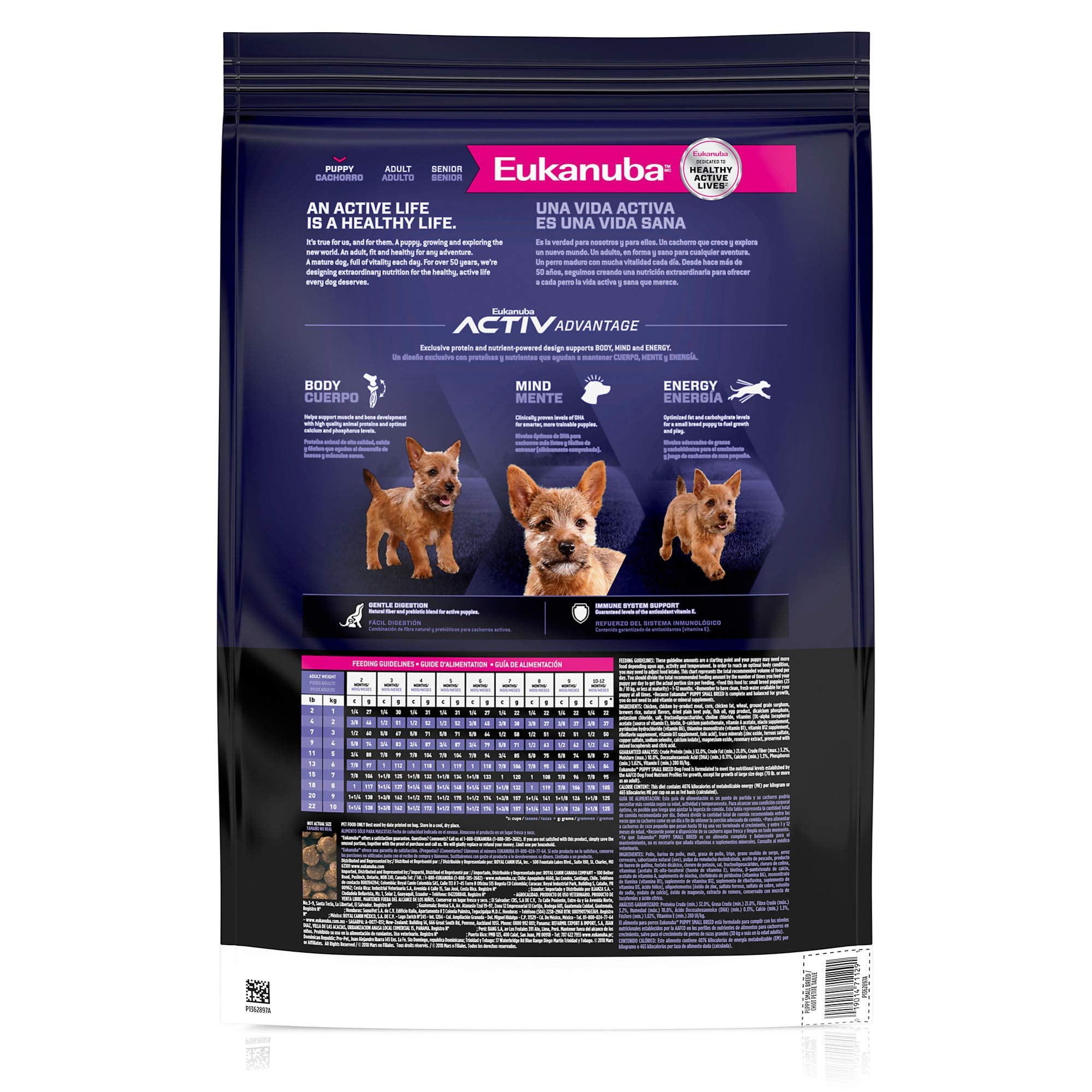 Eukanuba Puppy Small Breed Dry Dog Food, 28 lb Bag