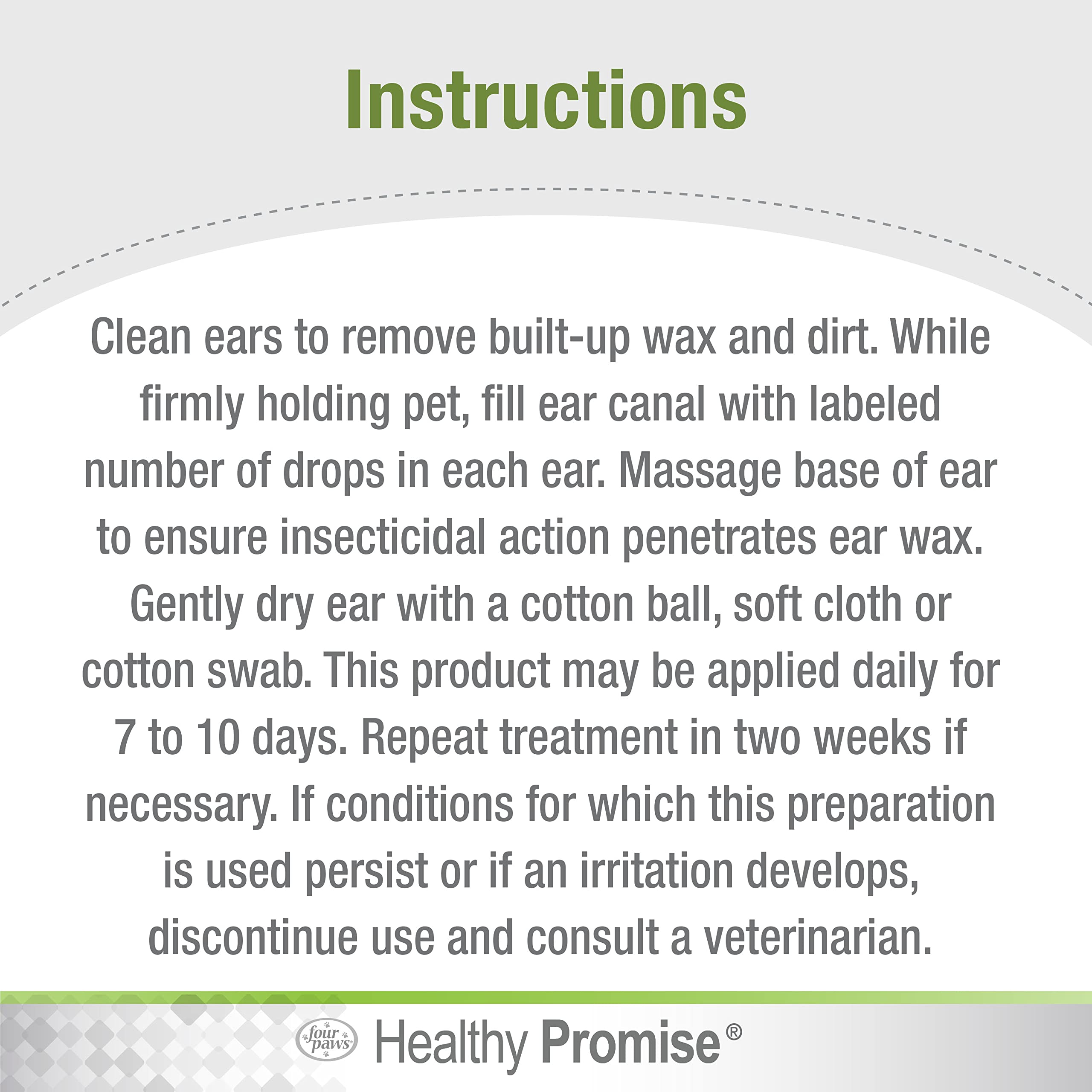 Four Paws Soothing Aloe Ear Mite Remedy for Cats, 0.75 Fl. Oz., Odor Reducing, Itch Relief, Model 100514900