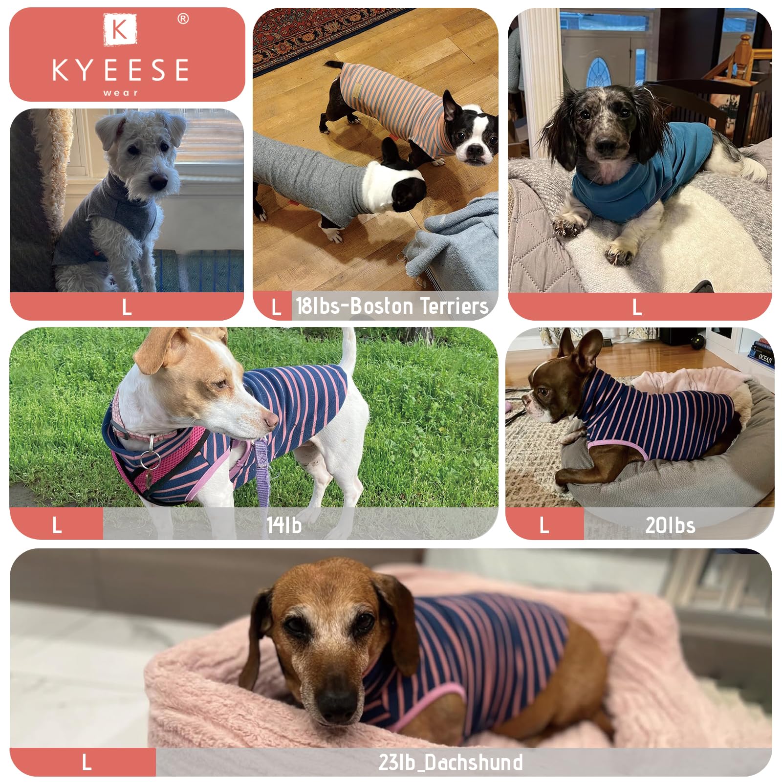 Kyeese 2Pack Dog Sweater Turtleneck Dog Sweaters For Small Dogs Male Stretchy Dog Clothes Soft Dachshund Clothes Pullover Dog Sweatshirt Warm Dog Coats Small Dog Sweaters