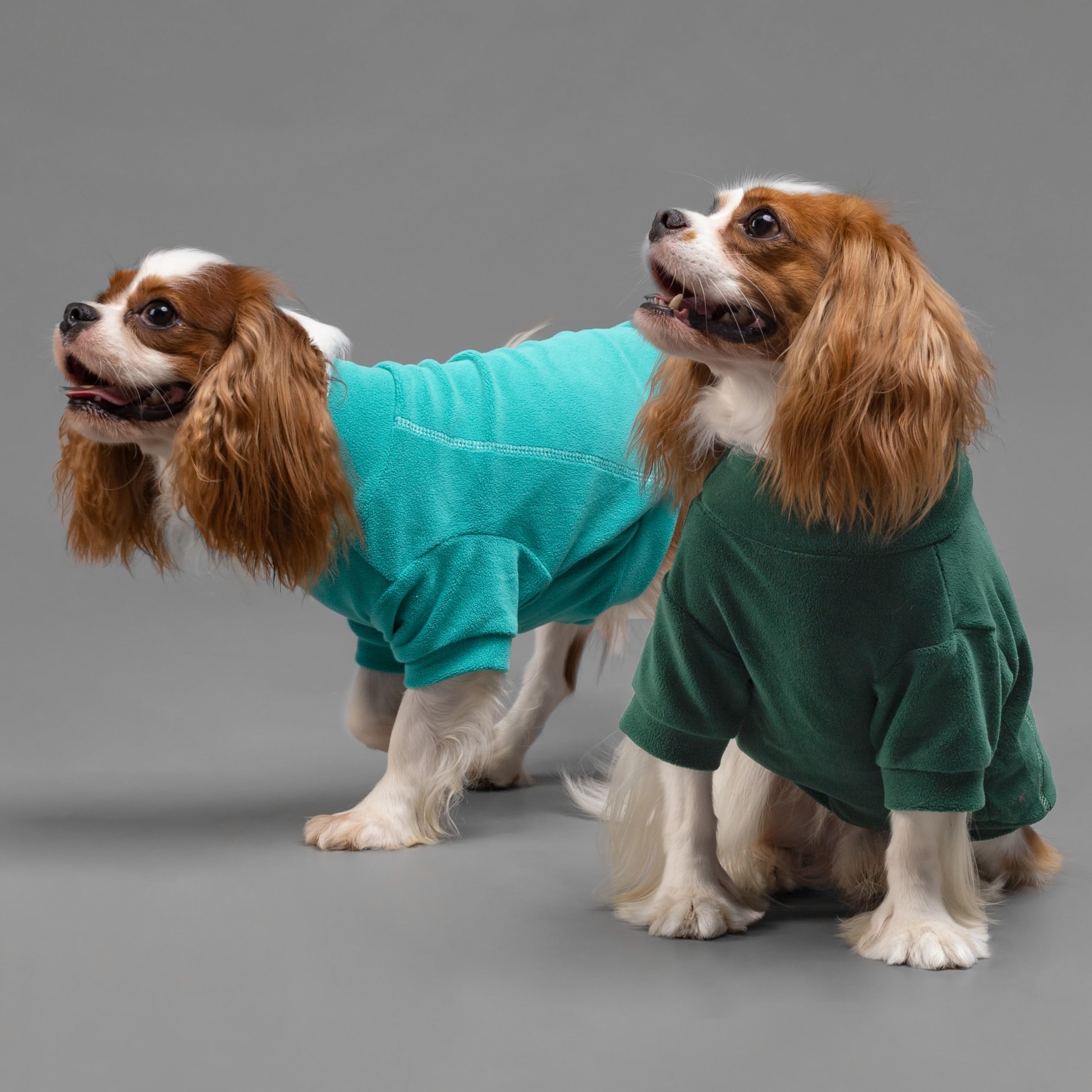 Fitwarm 3 Pack Fleece Dog Sweater, Turtleneck Dog Sweatshirt, Dog Winter Clothes for Small Dogs Boy Girl, Pet Pullover Jumper, C