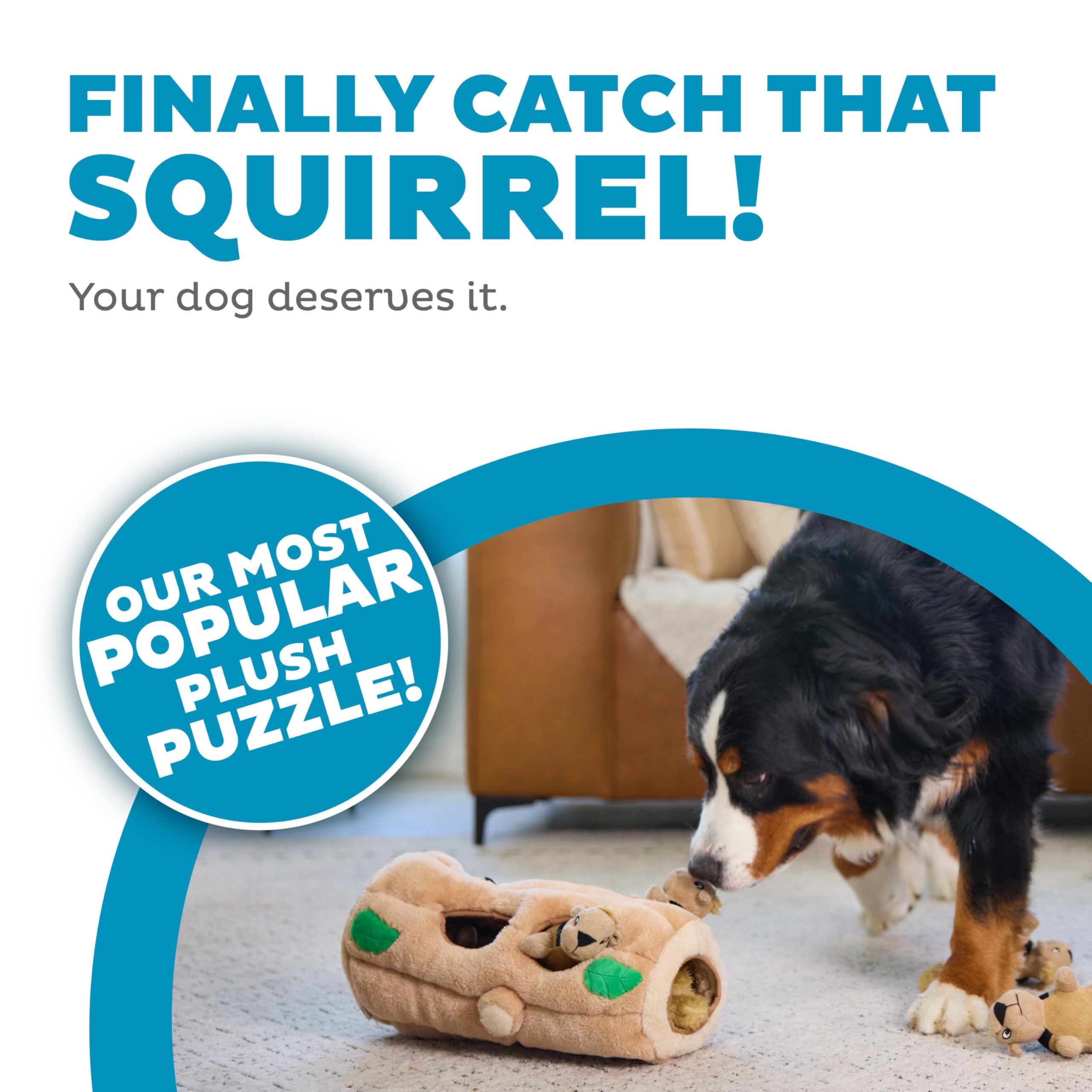 Outward Hound Hide A Squirrel Plush Dog Toy Puzzle, Xl