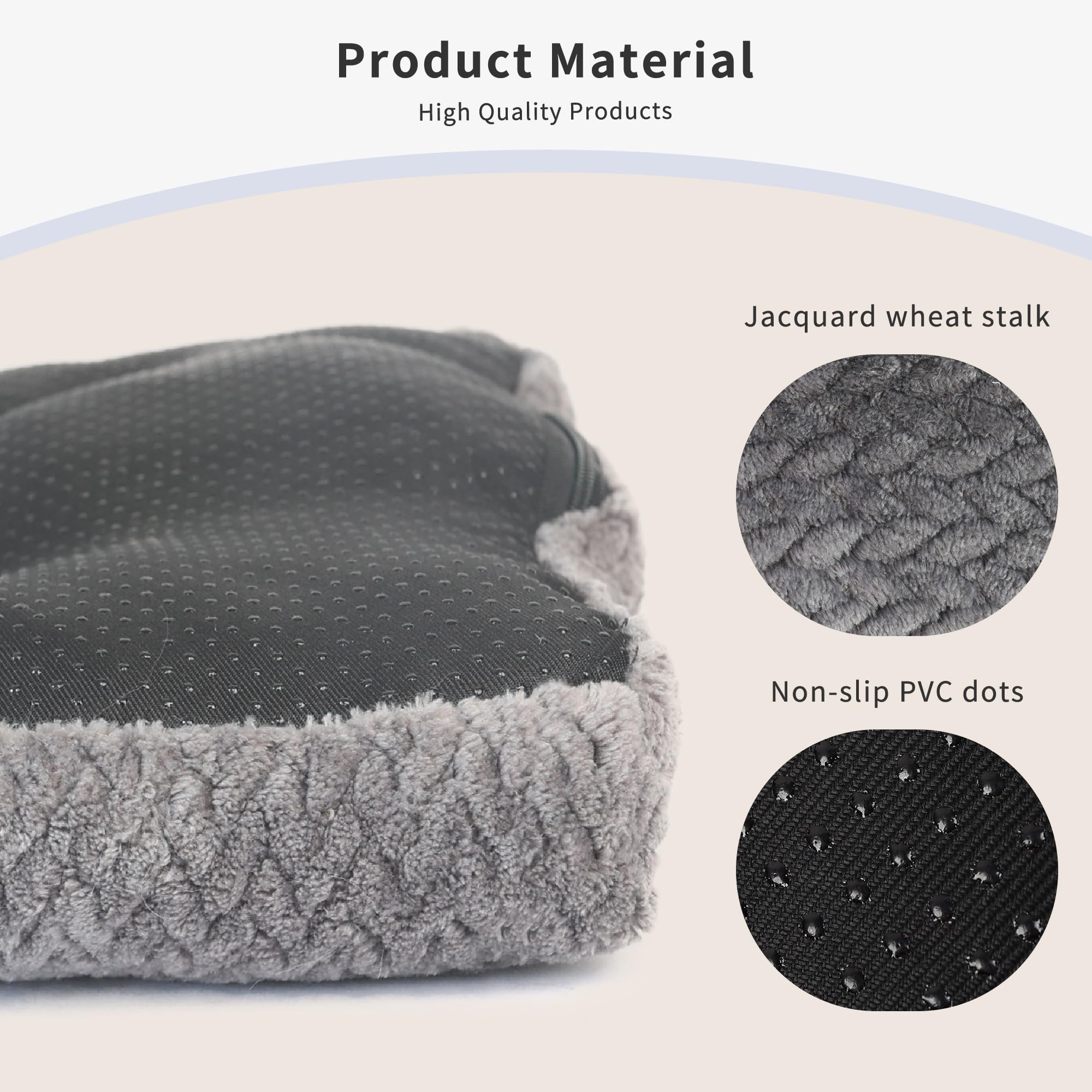 Necesitar Washable Dog Crate Bed 18 Inch Small Anti-Slip Waterproof Warming Cozy Soft Pet Puppy, Dog Pillows For Small Dogs Tire