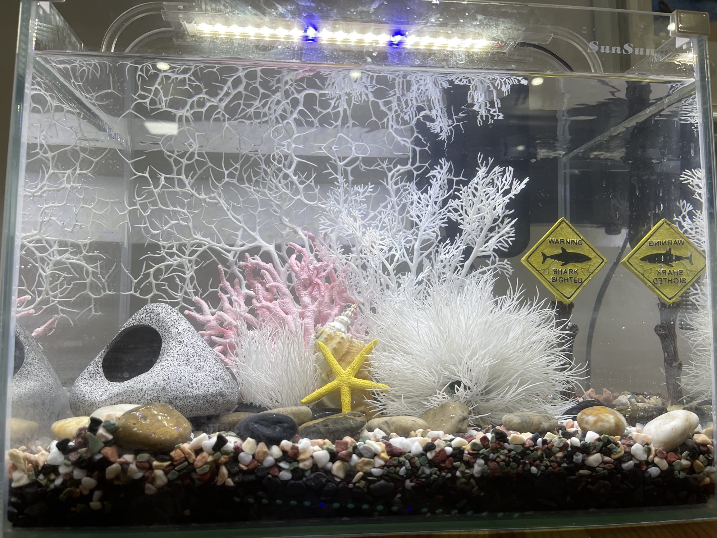 Awxzom Fish Tank Decorations – Coral & Plant Set (Tank Not Included)