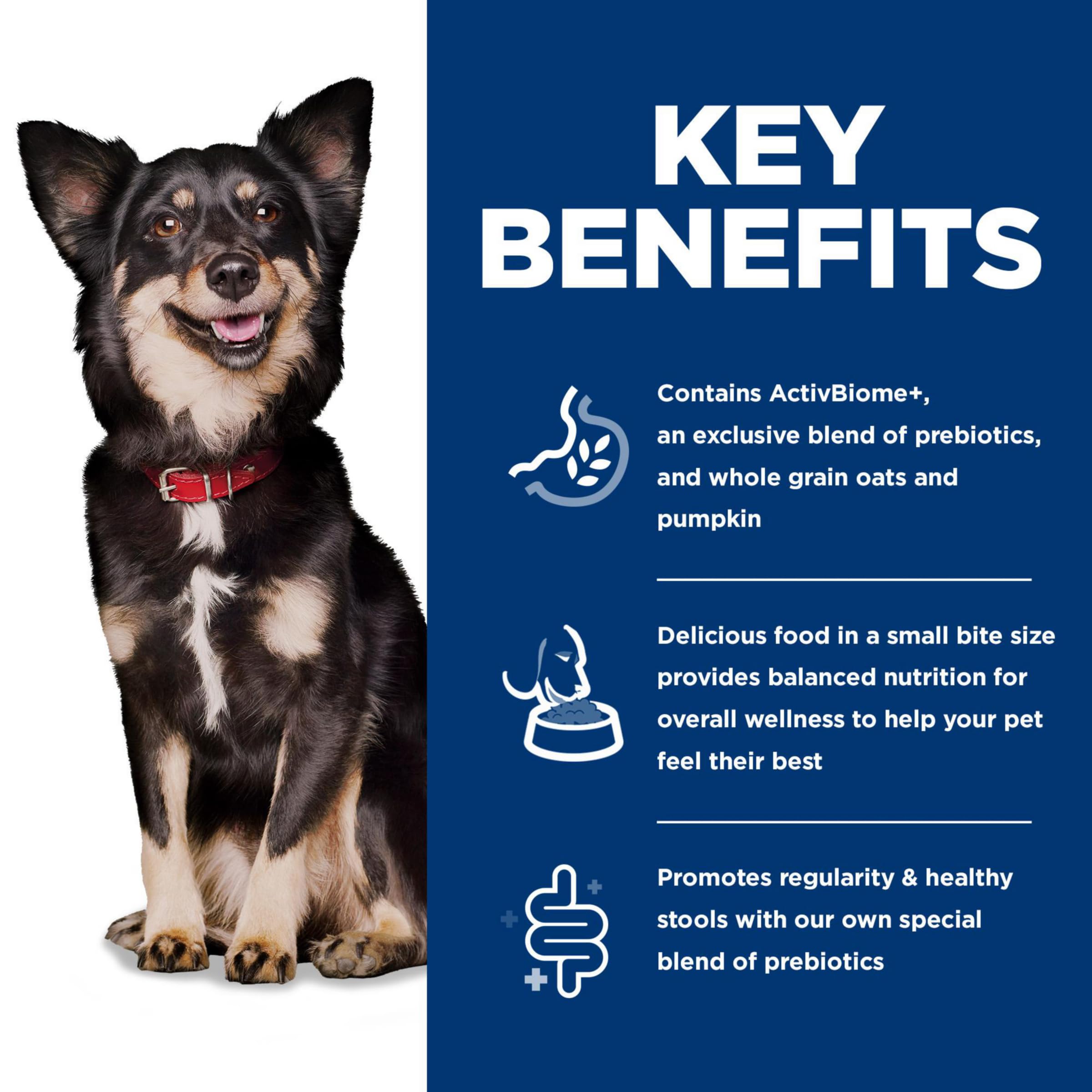 Hills Science Diet Perfect Digestion, Adult 1-6, Digestive Support, Small Kibble, Dry Dog Food, Chicken, Brown Rice, & Whole Oa