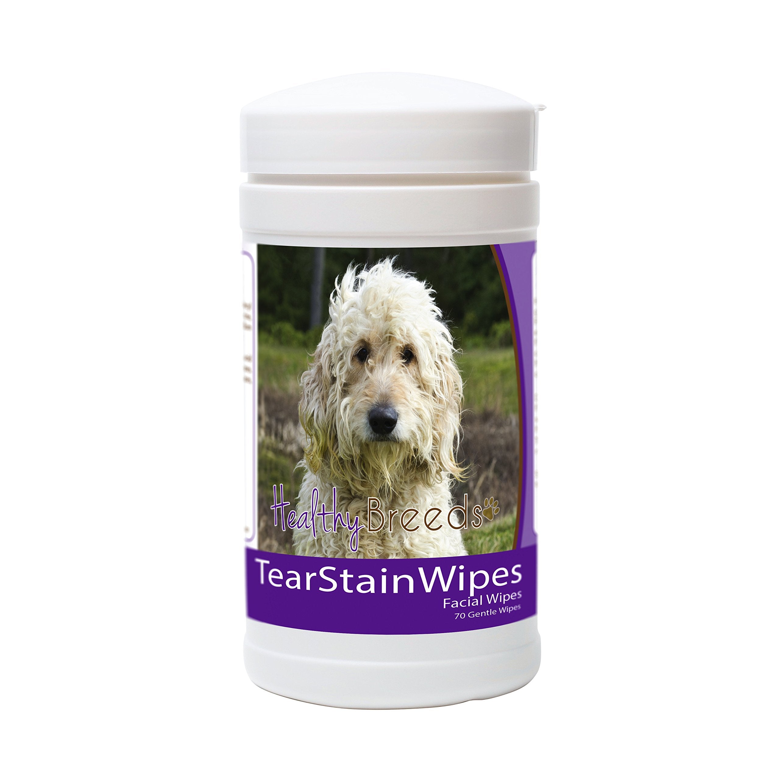Healthy Breeds Goldendoodle Tear Stain Wipes 70 Count