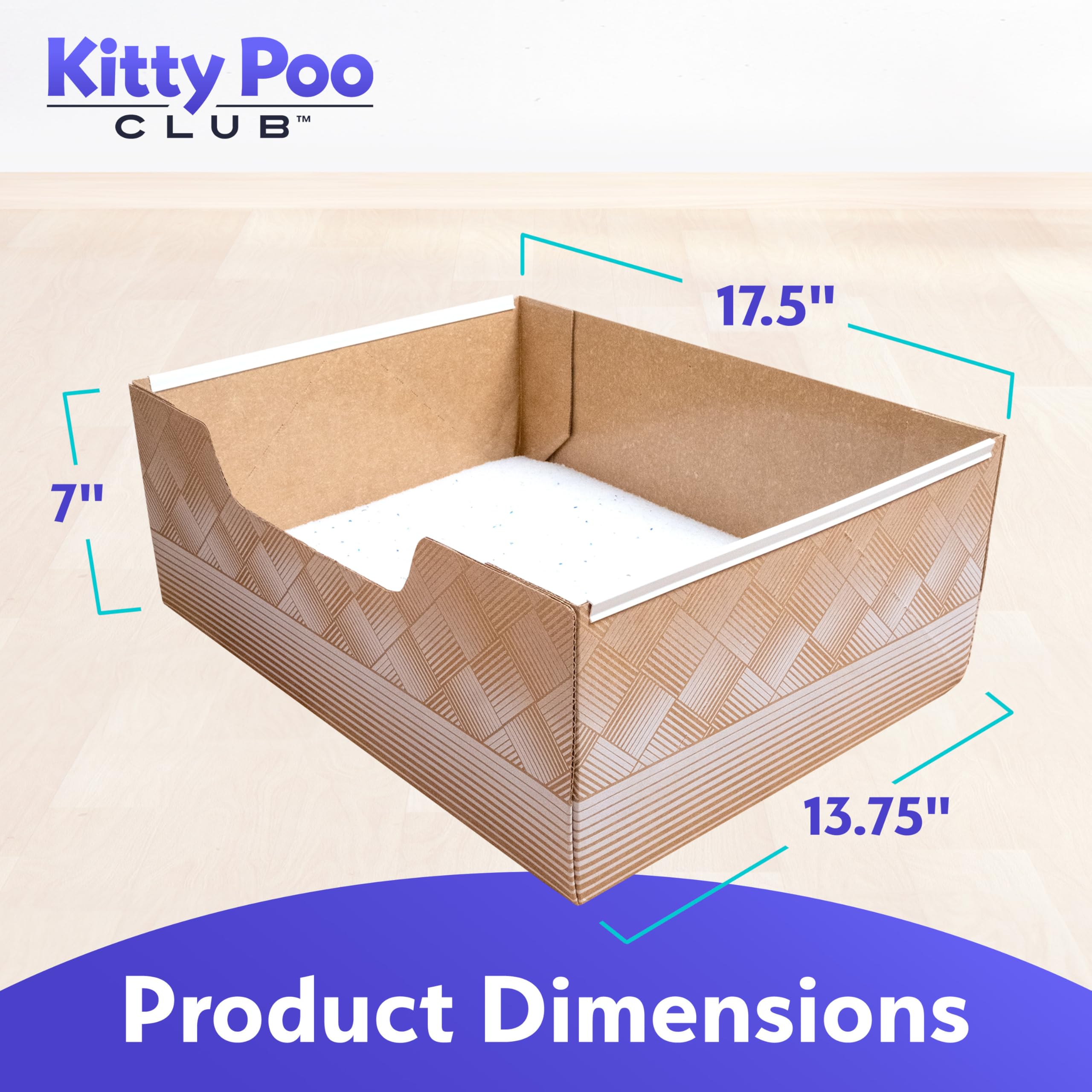 Leakproof Disposable 2-Pack Cat Litter Box - Unmatched Odor Control | Recyclable - Kitty Poo Club