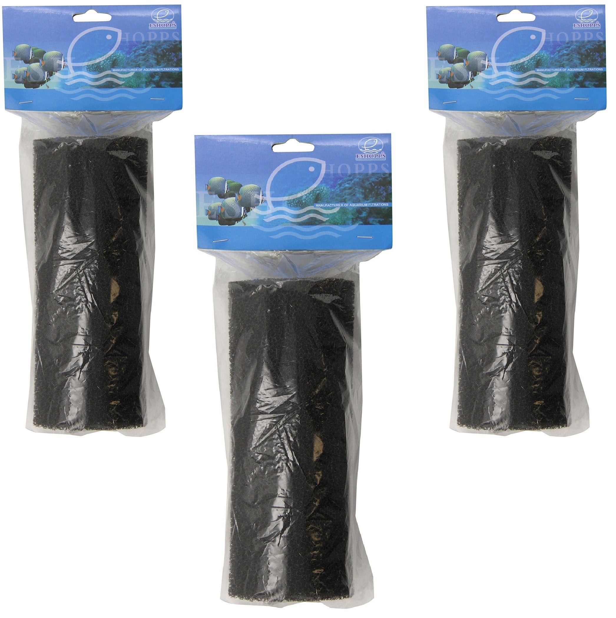 ESHOPPS (3 Pack) Round Foam Filter, Large 7x3