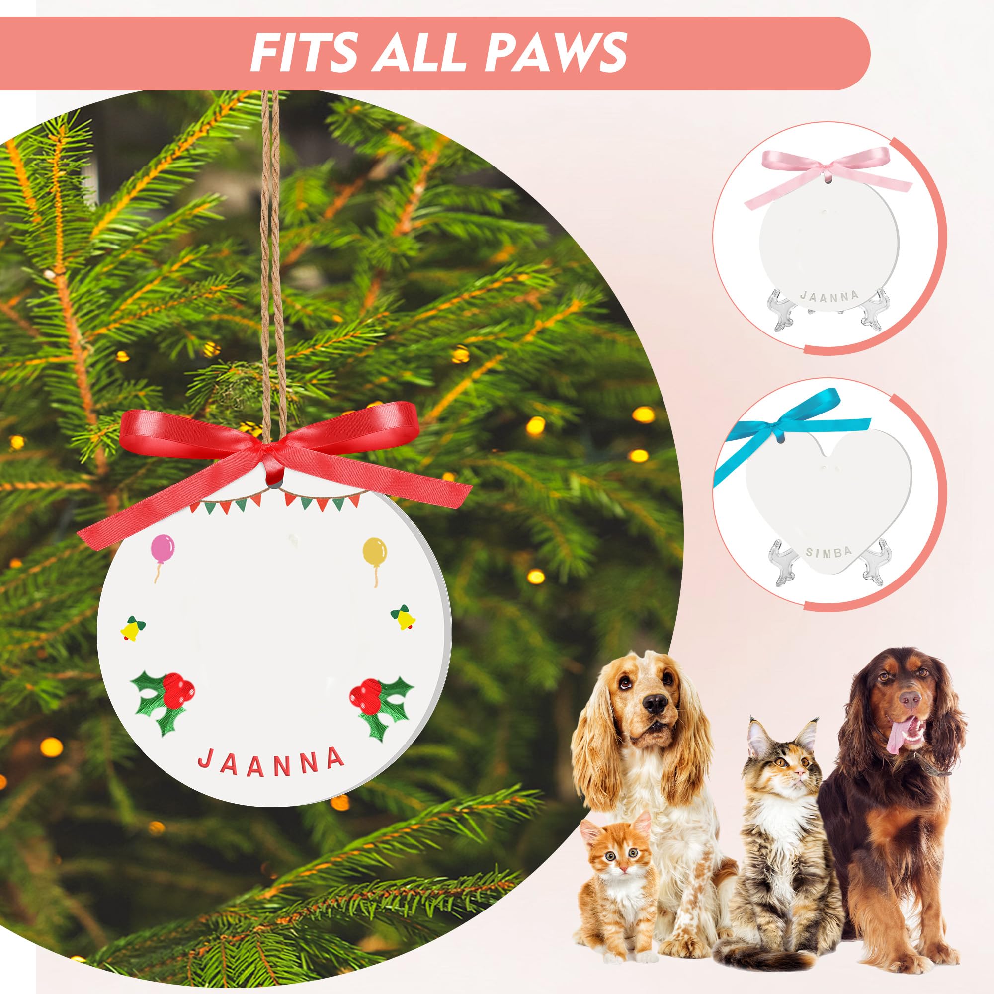 Windspeed Paw Print Kit For Dogs Cats(Makes 3-4), Pet Paw Clay Print Impression Kit For Dog Cat Include Paints/Name Stamps/Silk
