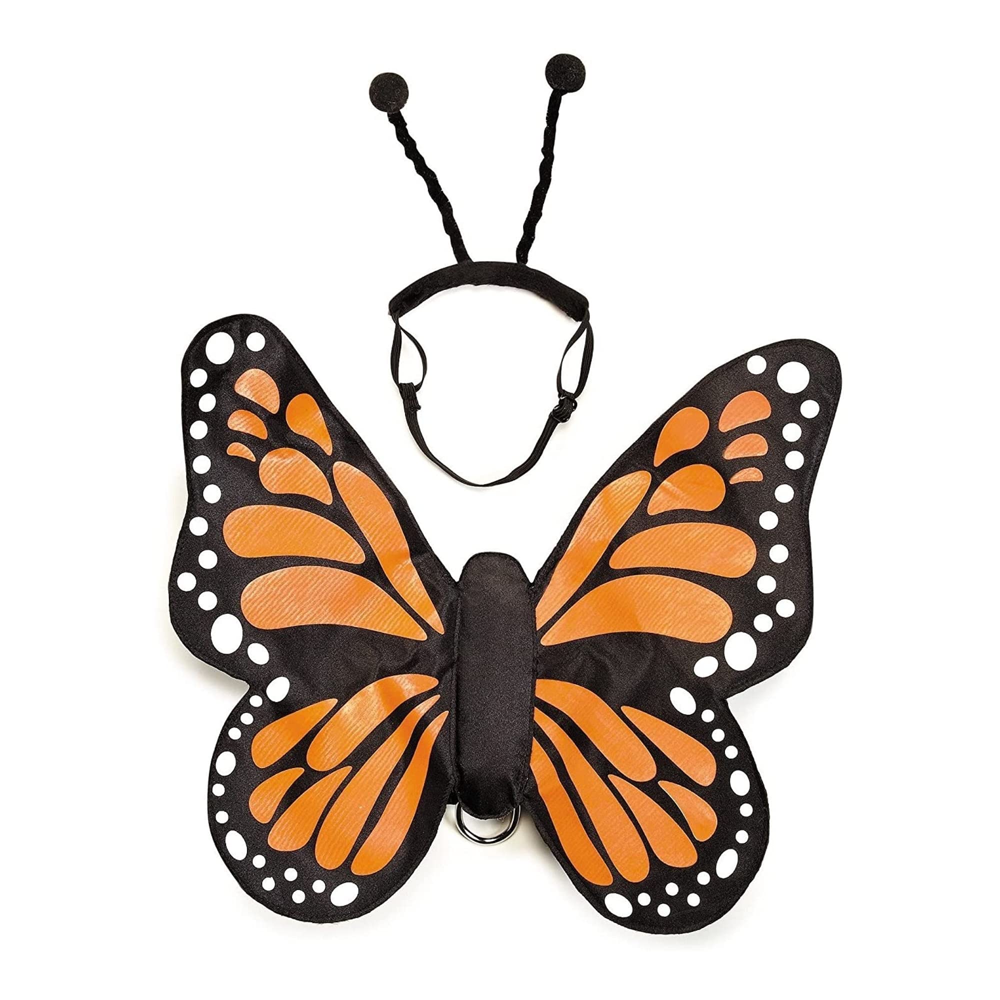 Zack & Zoey Butterfly Glow Harness Costume for Dogs, Large