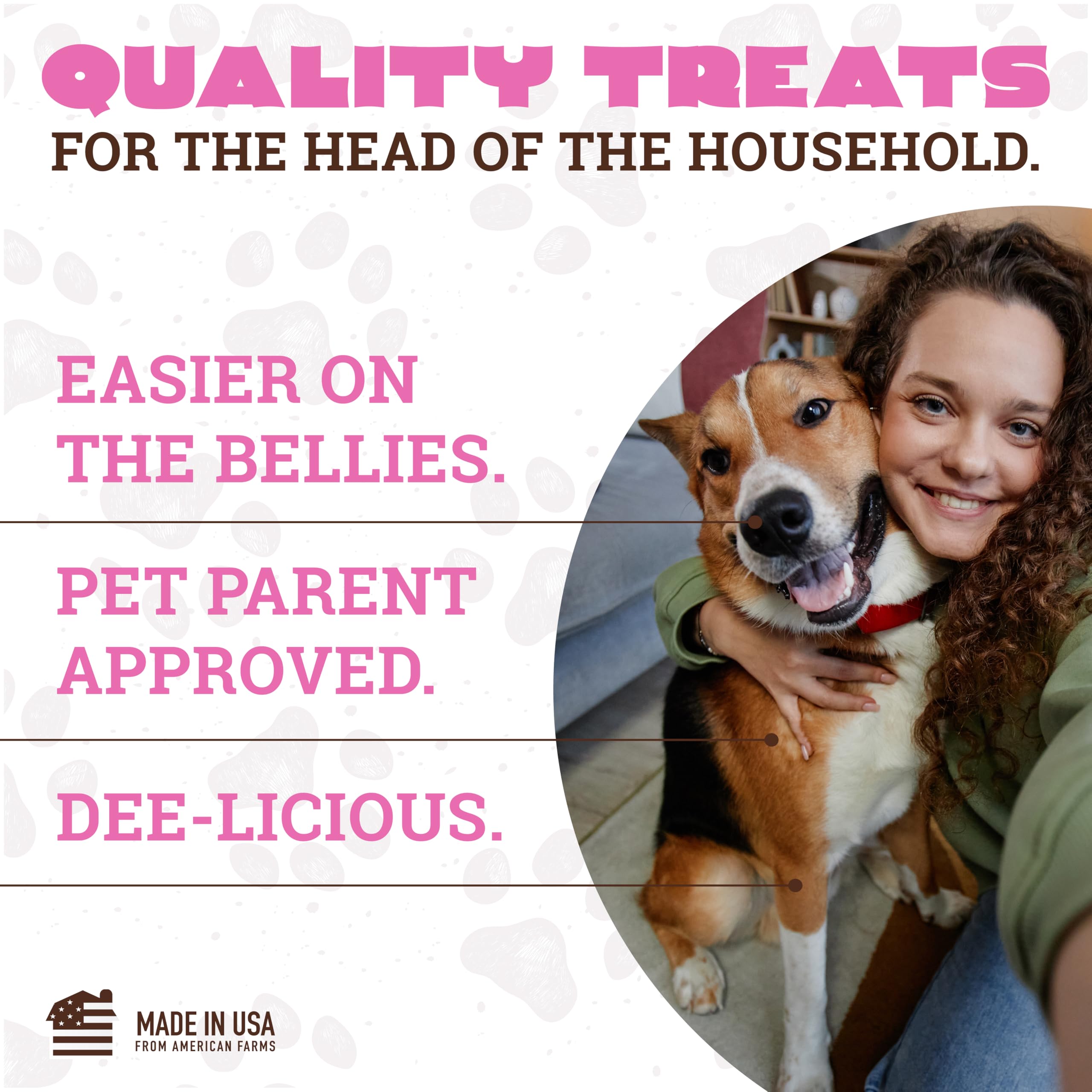 etta says! Big Yumm Sticks - Real Meat Pork Dog Jerky Treats - Human Grade - Made in The USA (24 Count Pack of 1)