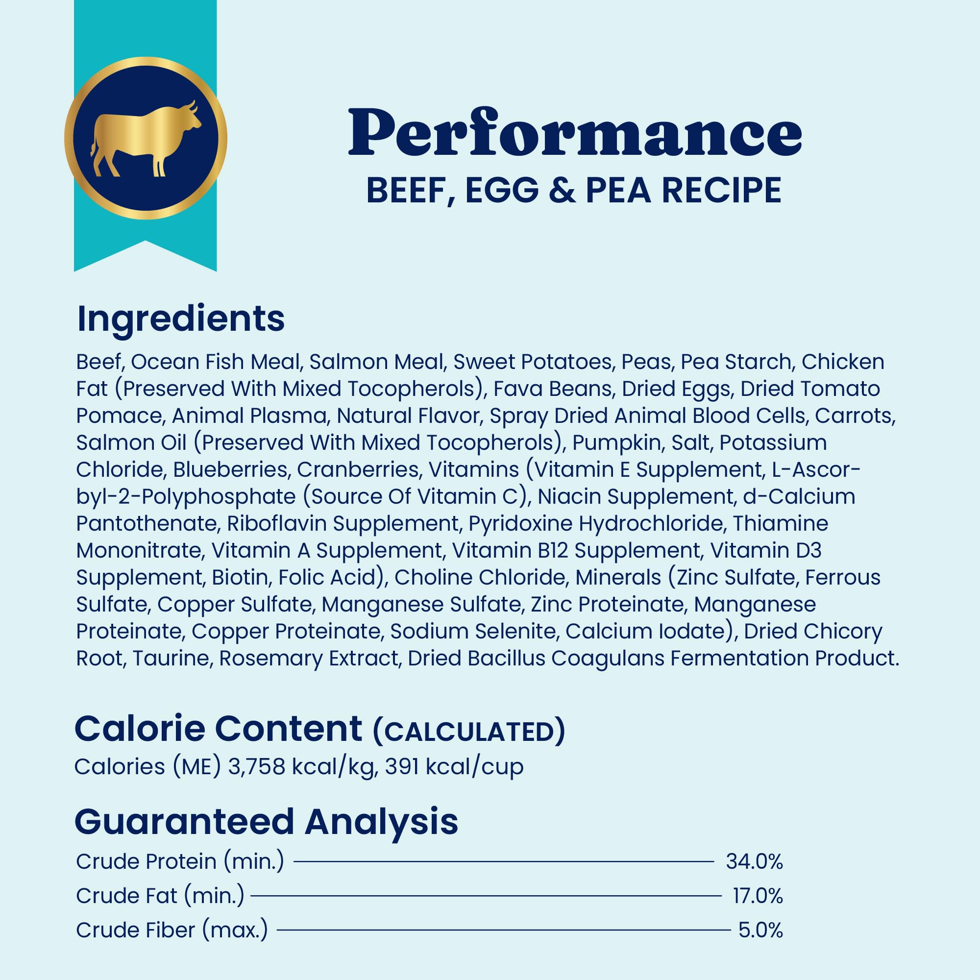 Solid Gold High Protein Dog Food Dry Dog Kibble - Premium Beef Protein & Digestive Probiotics for Energy, Muscle, Gut & Immune S