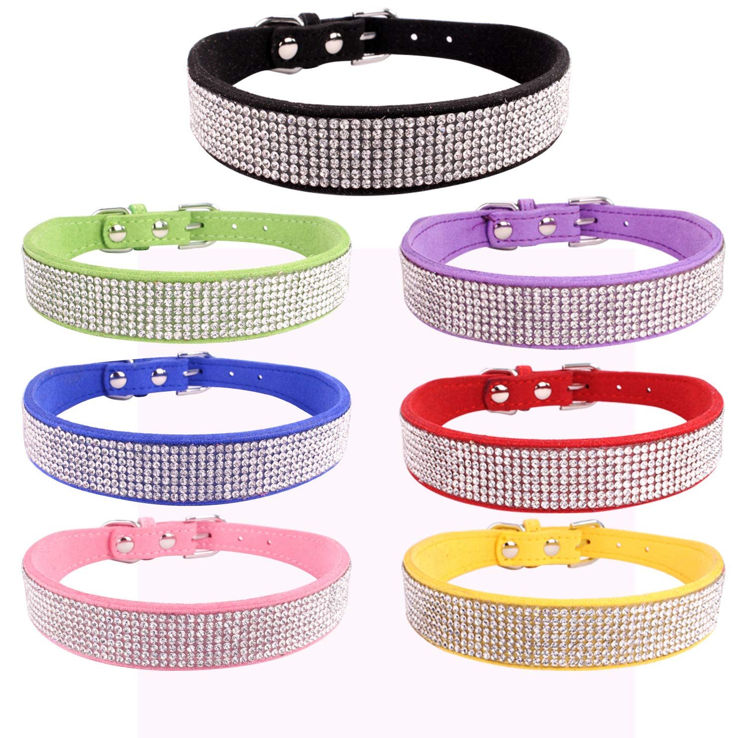 Xs Dog Collar Girl,Red Rhinestone Dog Collars Bling Diamond Cute Sparkly Jewelry Cat Collar For Xs Small Medium Large Girl Femal