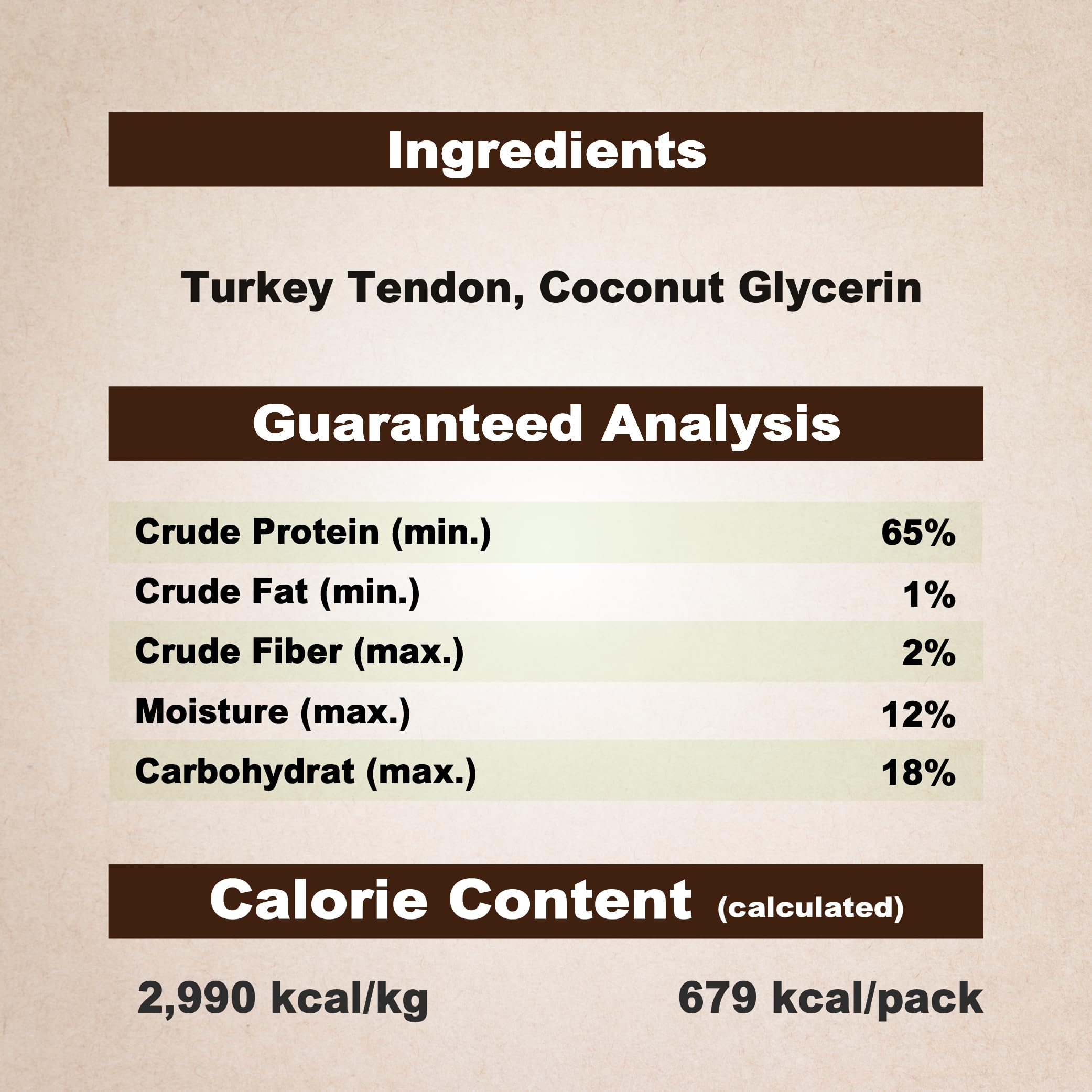 A Freschi srl Turkey Tendons for Dogs, Rawhide-Free, Hypoallergenic Treats, 8 oz Braid, Healthy Chews for Medium Breeds