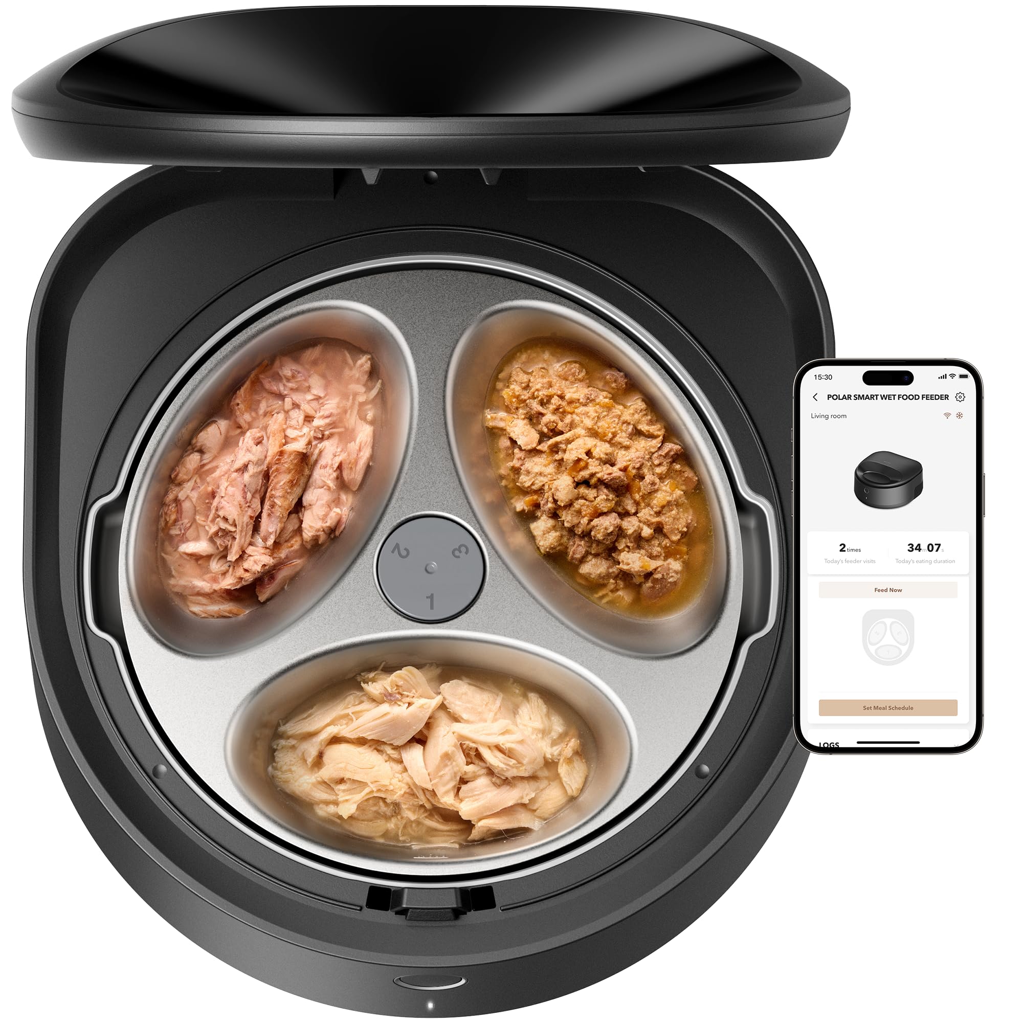 PETLIBRO Automatic Wet Food Cat Feeder 2026 New Version with Semiconductor Cooling, Refrigerated 3 Fresh Meals in 3 Days, App-Co