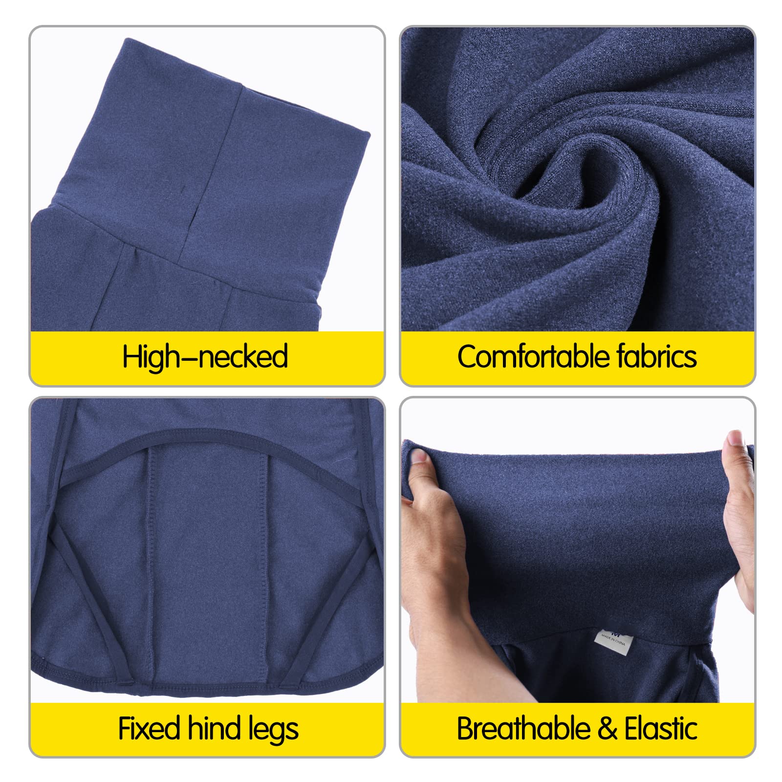 Dog Sweater Pullover Cold Weather Vest For Dogs Dog Sweatshirt & Jacket For Indoor And Outdoor Use (Xx-Small, Navy Blue)