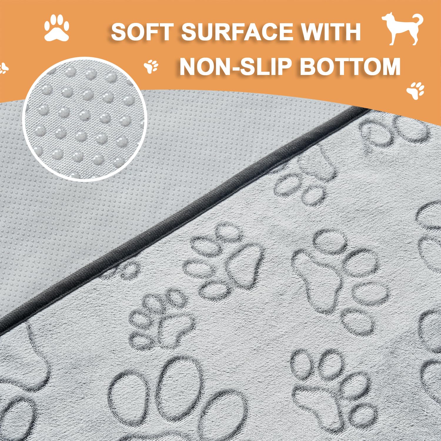 Qeils Reusable Puppy Pads, 6 Pack Washable Pee Pads For Dogs, Non Slip Wee Wee Pad, Absorbent And Leakproof Training Mats For Potty, Crate, Playpen, Bed, Sofa, 34'X 36'