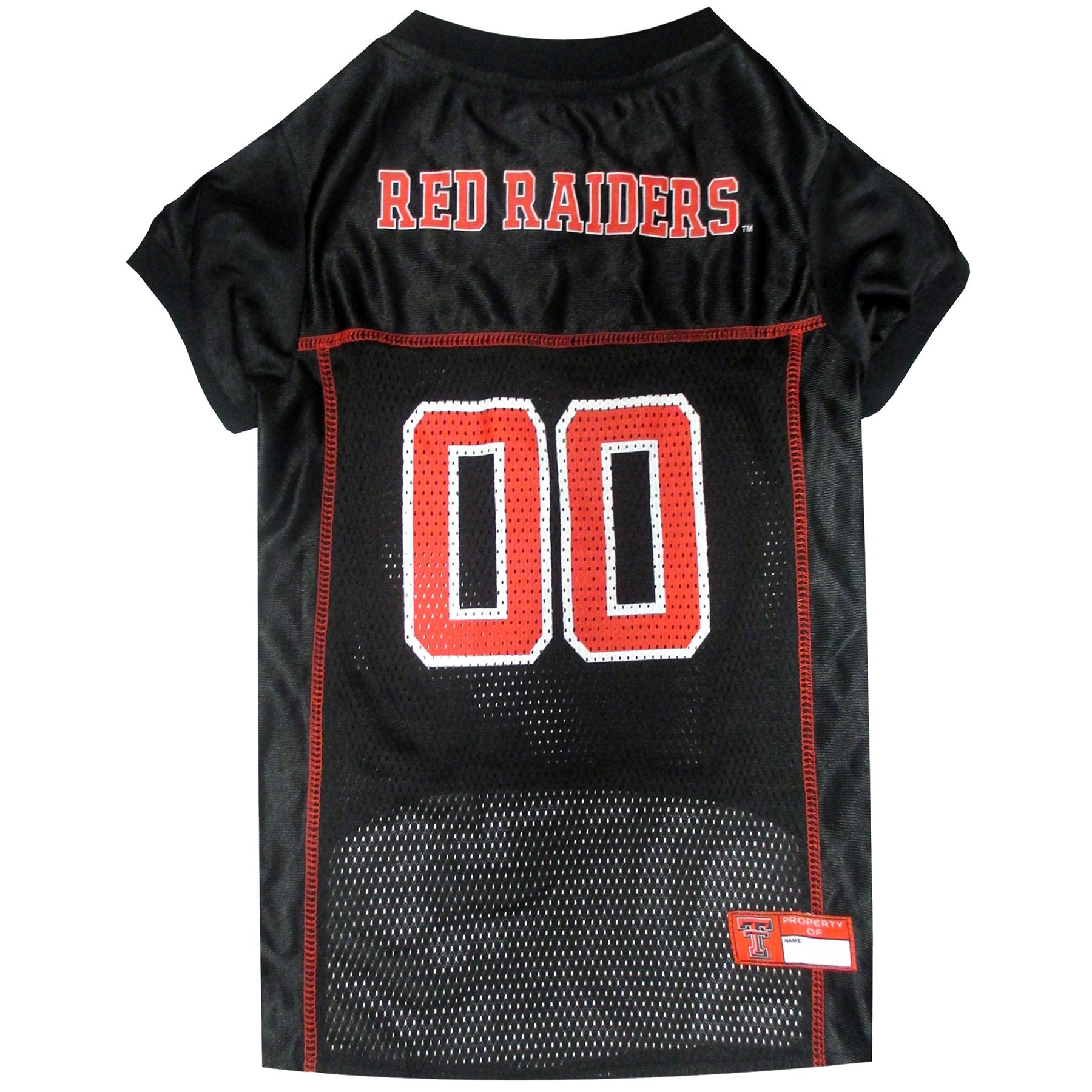 Pets First NCAA College Texas Tech Red Raiders Mesh Jersey for DOGS & CATS, Medium. Licensed Dog Jersey with your Favorite Footb