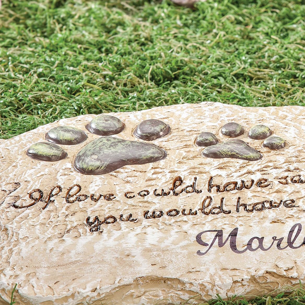 Fox Valley Traders Custom Forever Pet Memorial Garden Stone, Customized Indoor/Outdoor D  Cor, Crafted With 100% Resin, Loss Of
