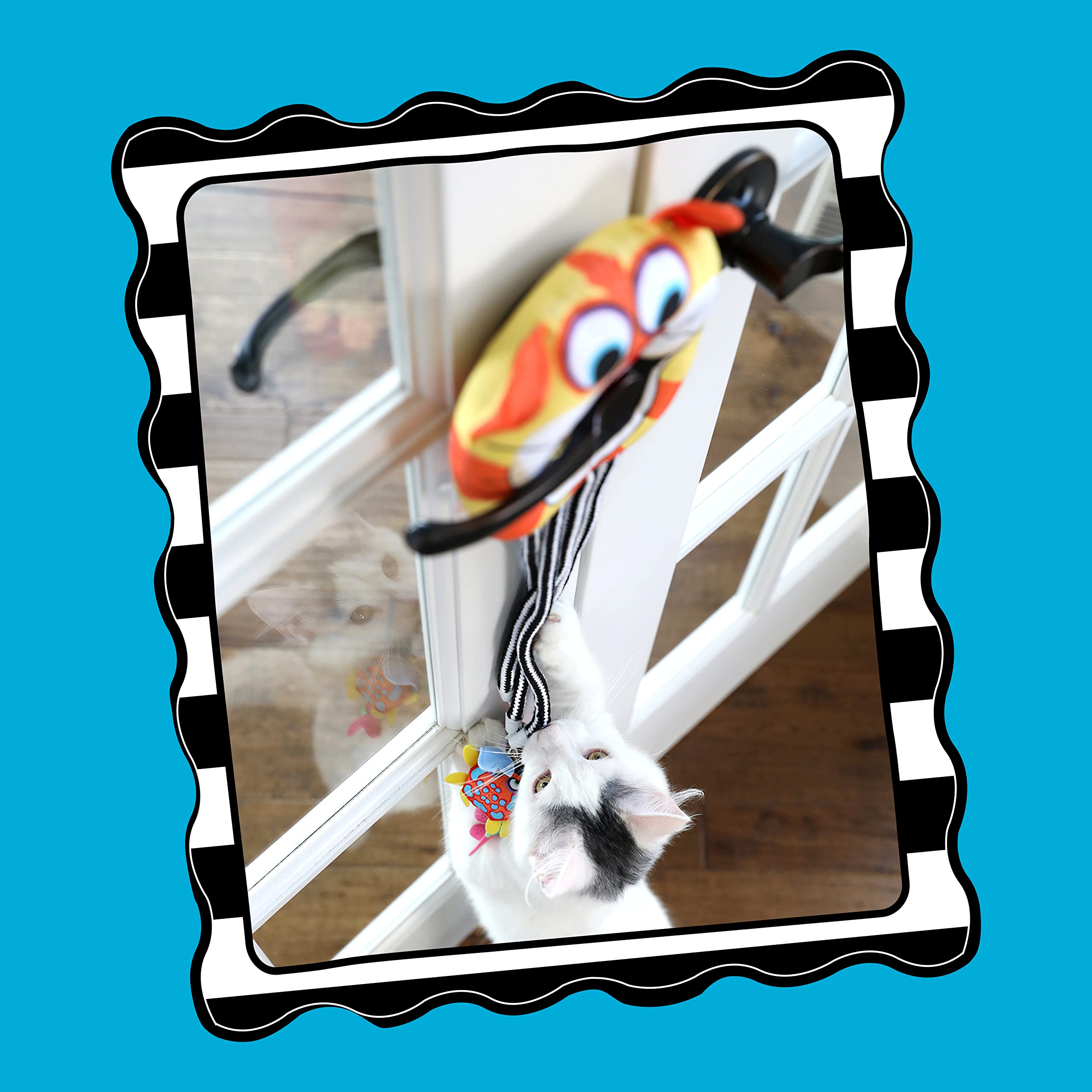 Fat Cat Catfisher Doorknob Hanger