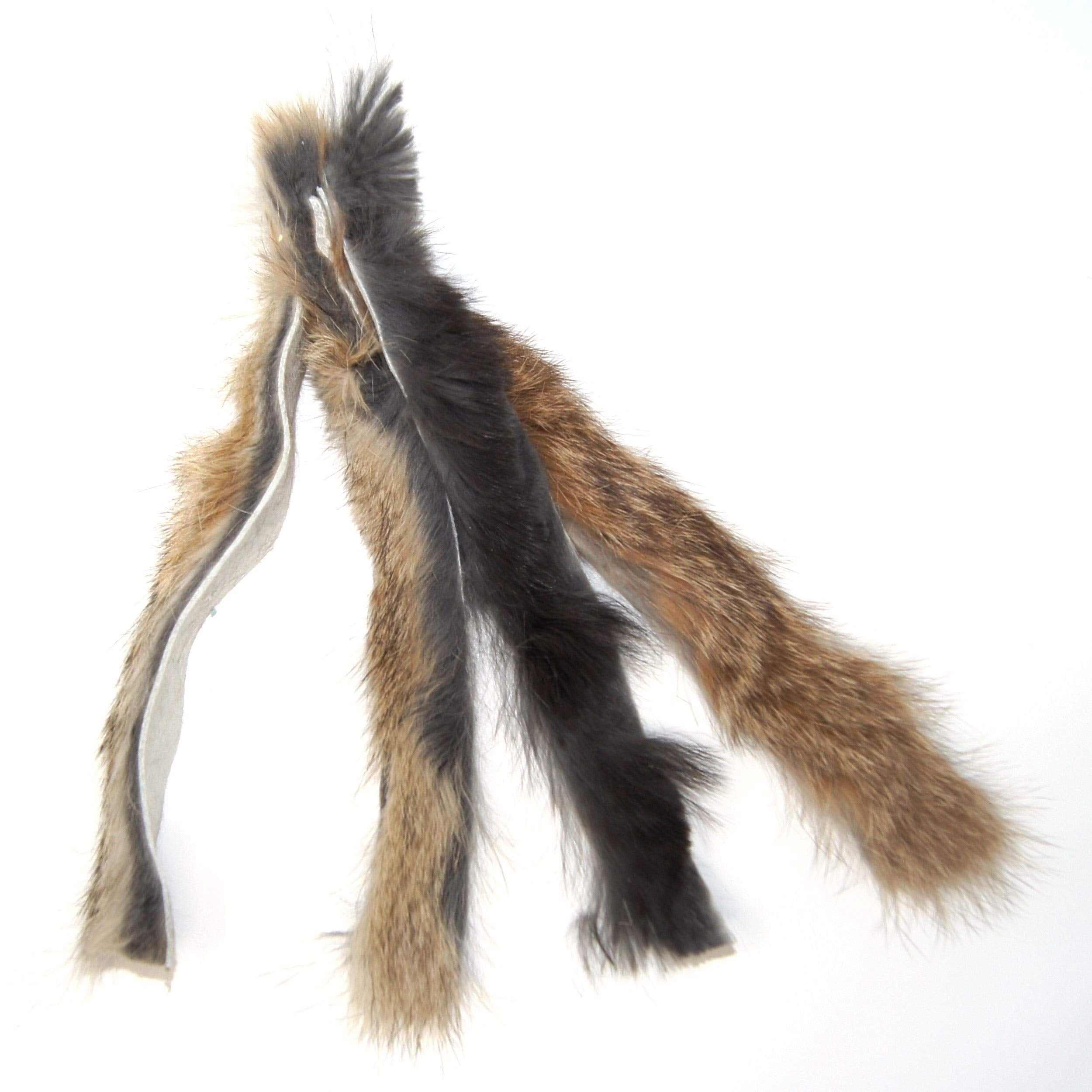 Coolcybercats Ribbon, Leather And Fur Attachment Cat Toys - Fit Wildcat And Popular Bird And Catcher Type Wands/Poles (Rabbit Fu