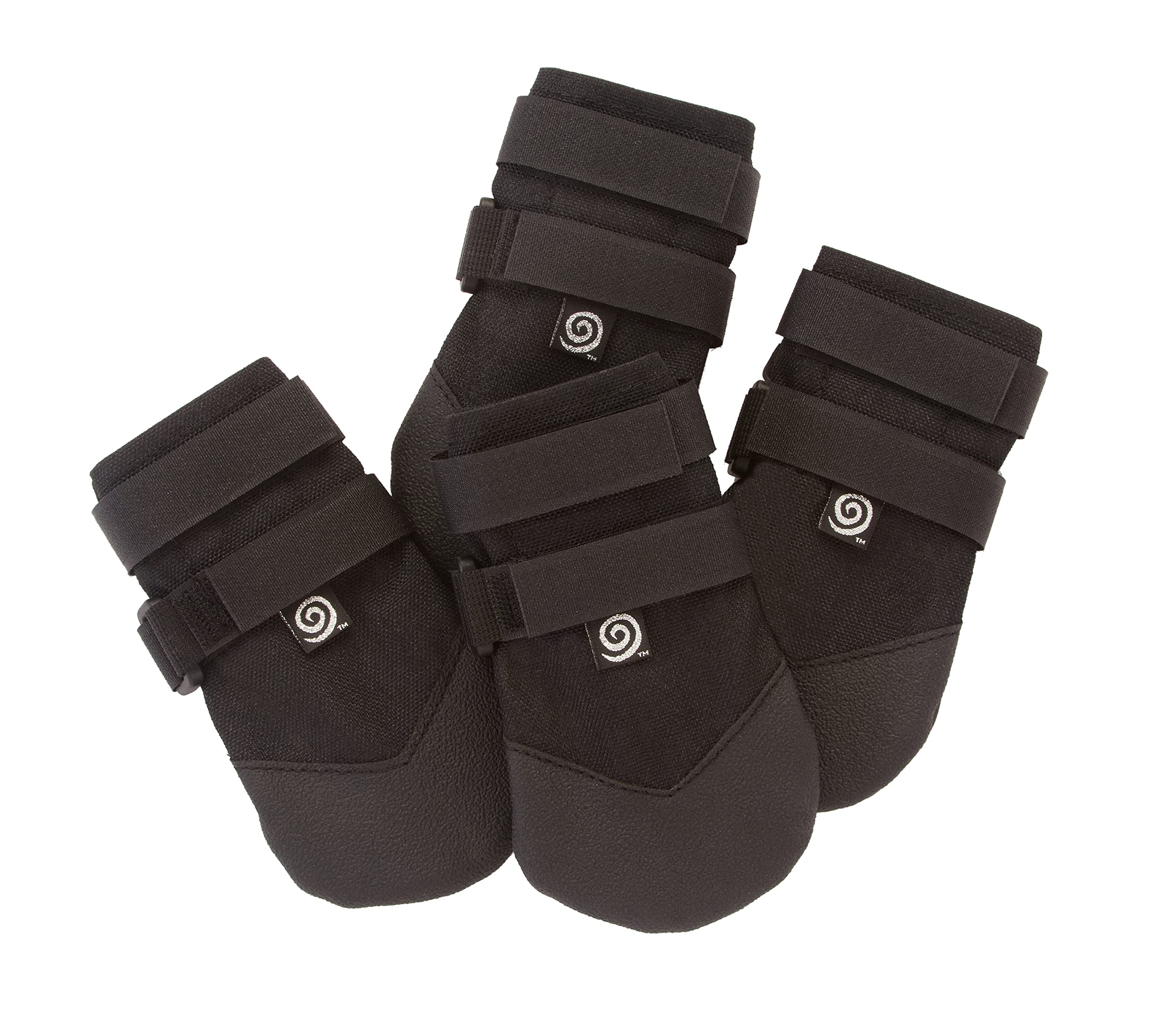 Ultra Paws Rugged Dog Boots & Paw Protectors for Small, Medium and Large Dogs Black (Size 6)