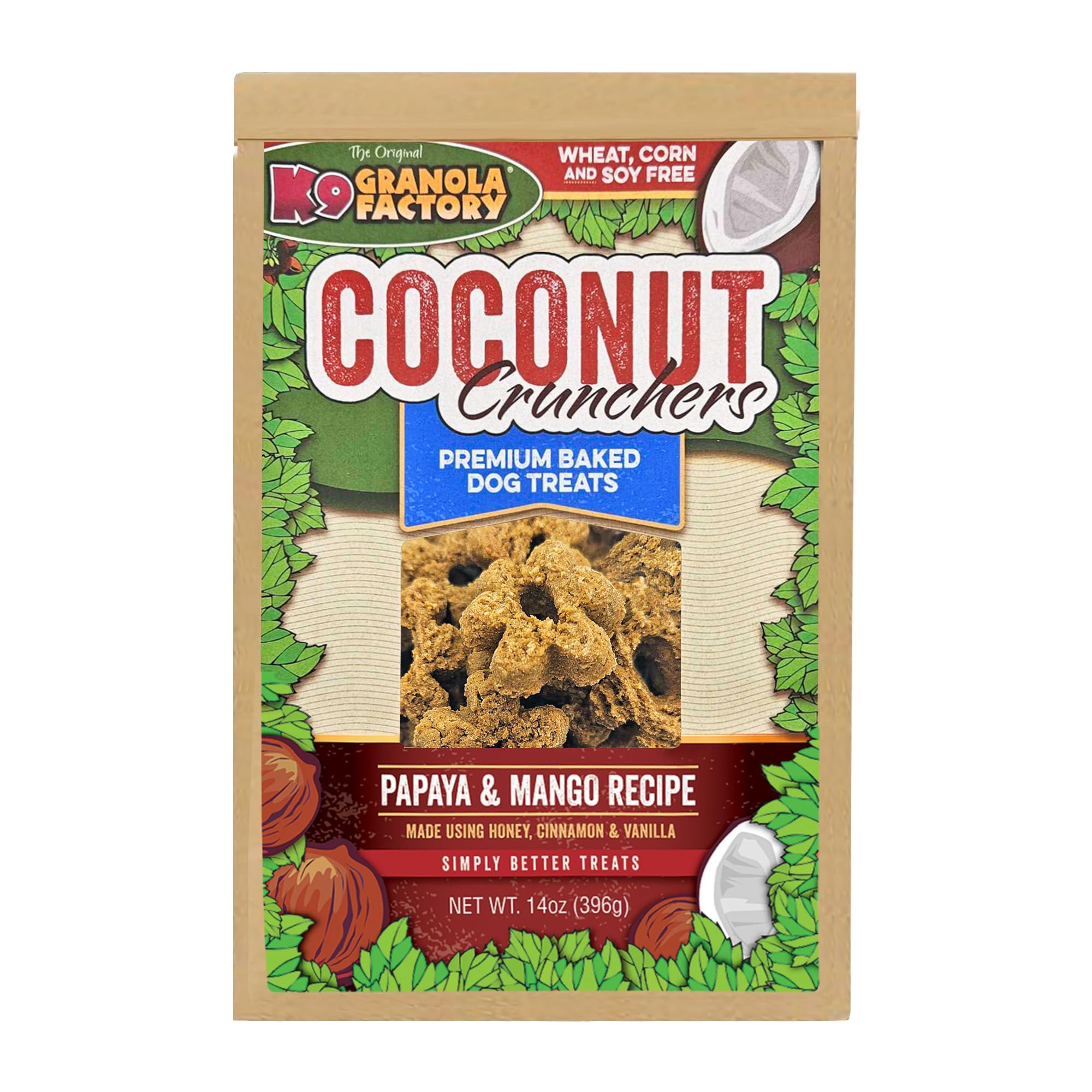 K9 Granola Factory Papaya And Mango Coconut Crunchers 14 Oz