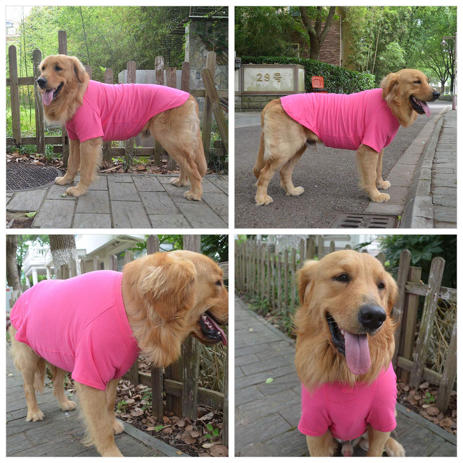Lovelonglong 2019 Pet Clothing Dog Costumes Basic Blank T-Shirt Tee Shirts For Small Dogs Rosered L