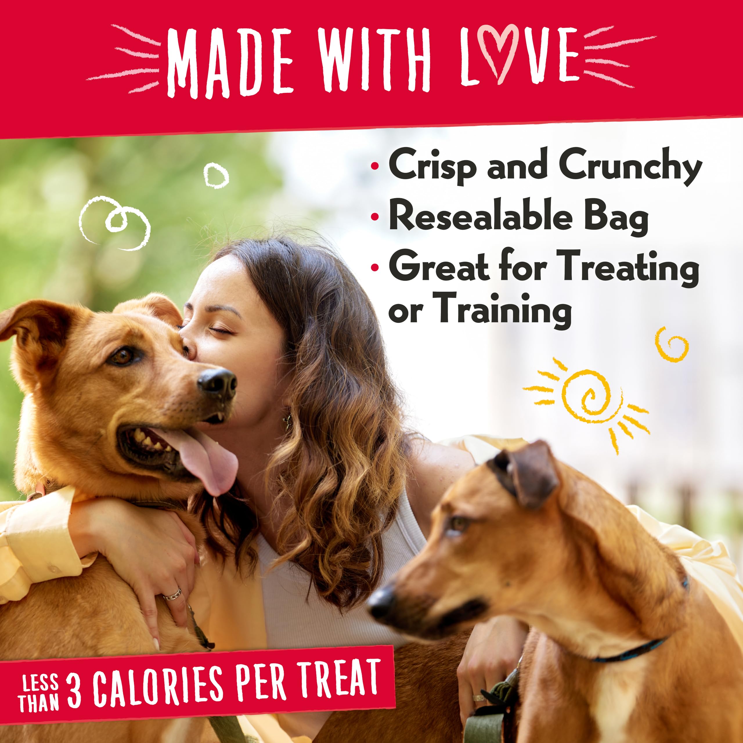 Charlee Bear Grain-Free Crunch Chicken, Pumpkin & Apple Treats - 8 oz.