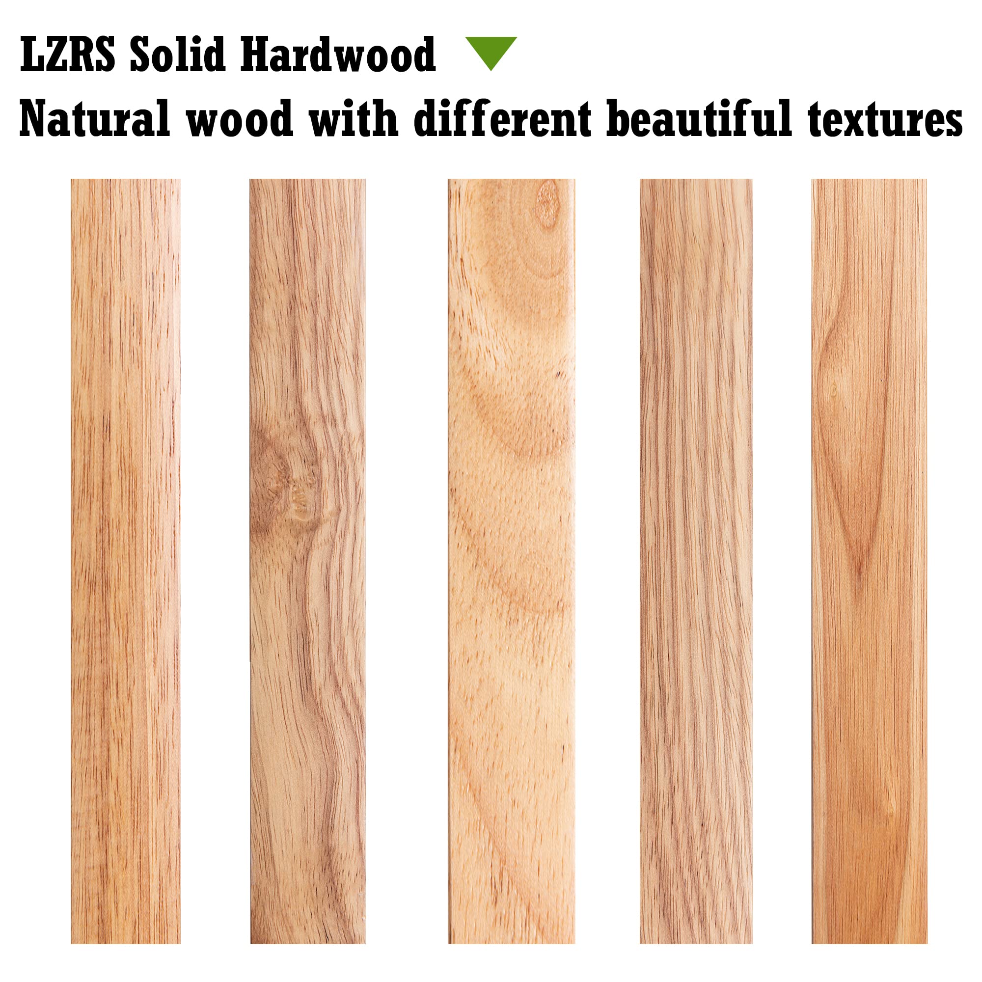 Lzrs Solid Hardwood Freestanding Pet Gate,Wooden Dog Gates For Doorways,Nature Wood Dog Gates For The House,Dog Gate For Stairs,Freestanding Indoor Gate Safety Fence,Natural,24' Height-4 Panels