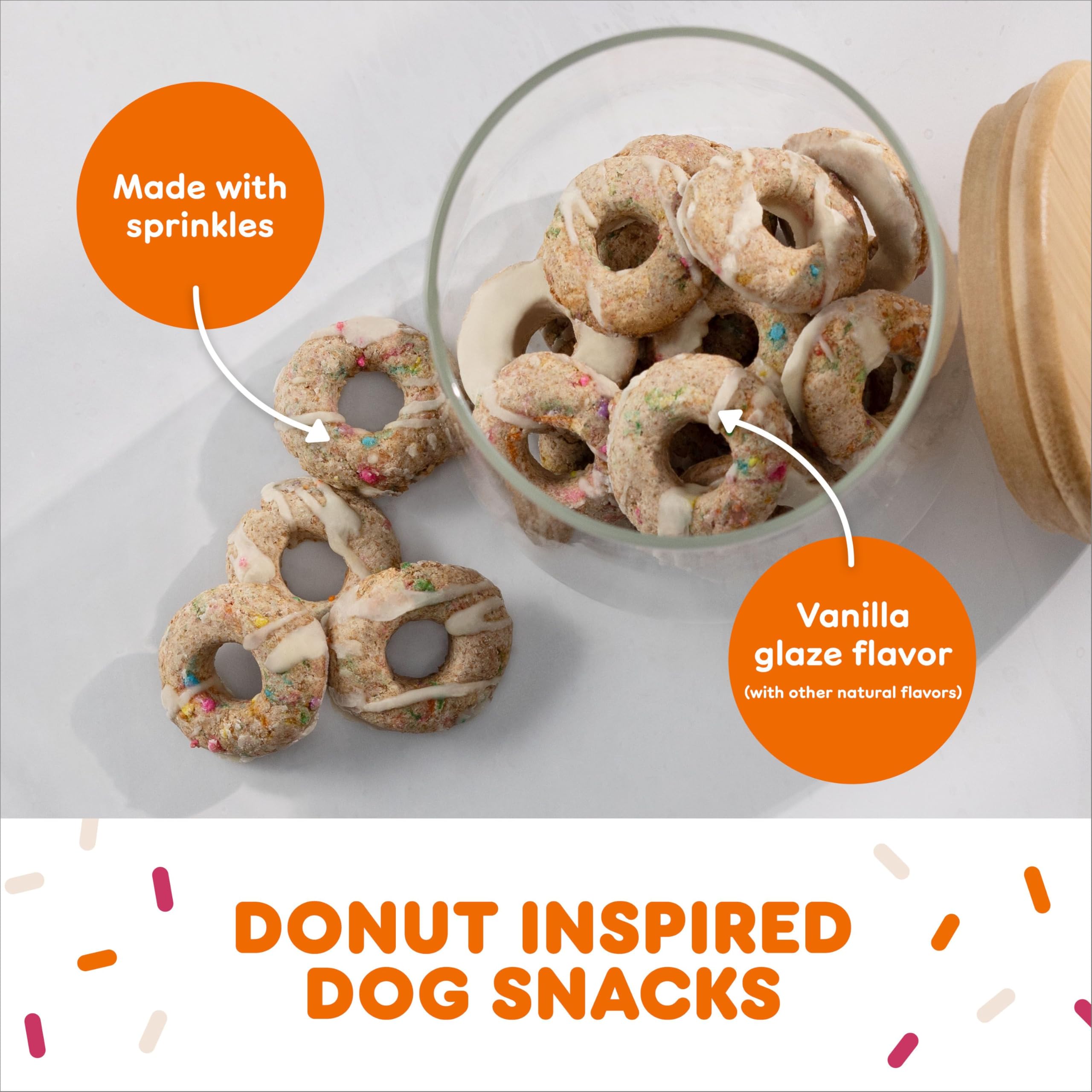 Milk-Bone Limited Edition Dunkin Vanilla Glaze Flavor Biscuit Dog Treats, 8 Ounce