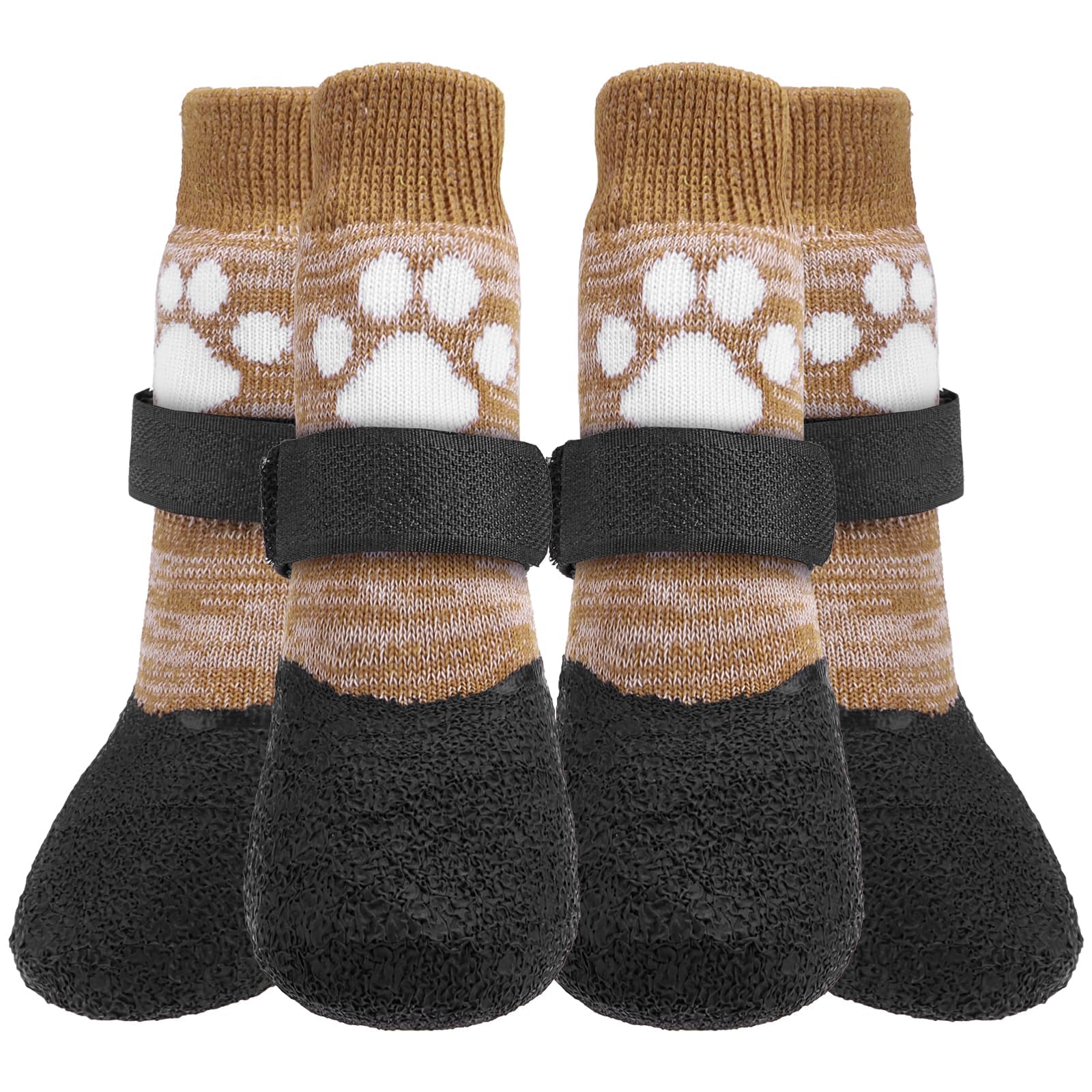 Kooltail Anti Slip Dog Socks - Outdoor Dog Boots Waterproof Dog Shoes Paw Protector With Strap Traction Control For Hardwood Flo