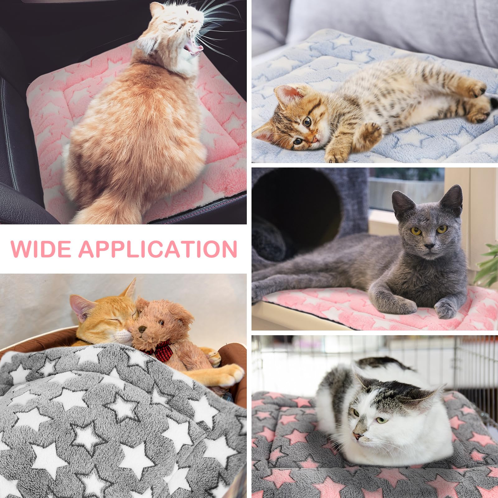 Vitalcozy 4 Pcs Washable Dog Bed Crate Mat Pad Replaceable Reversible Kennel Pad For Crate Pet, Sleeping Mat For Small, Medium,