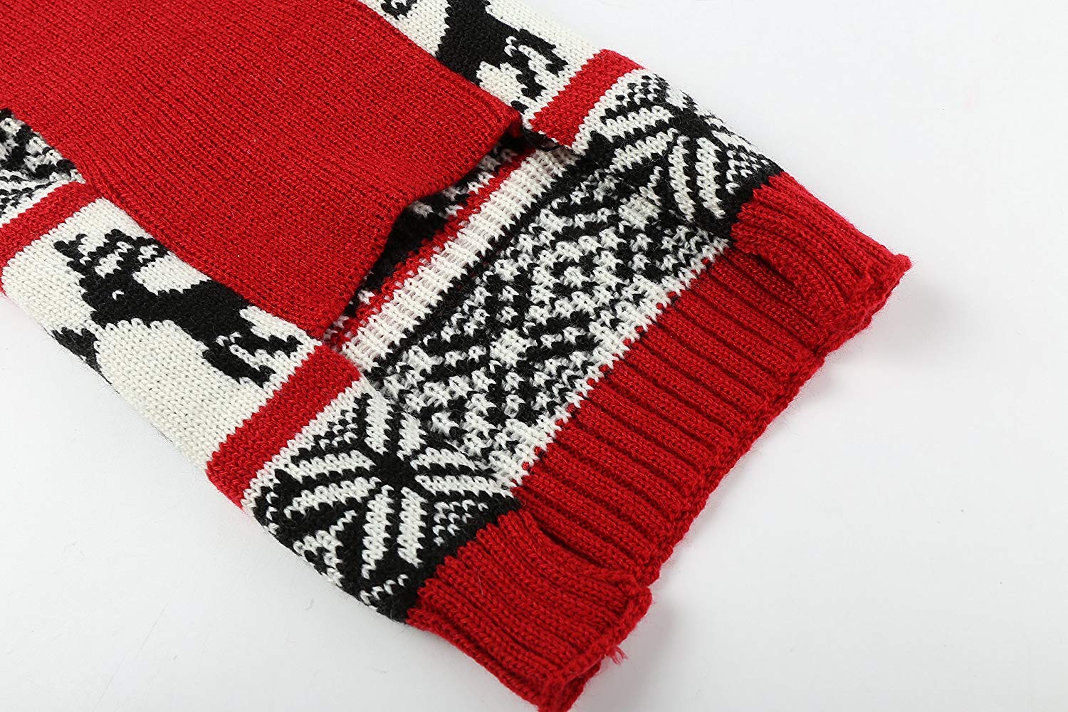 Lanyarco Ugly Christmas Dog Sweaters Vintage Knit Xmas Reindeer Holiday Festive Dog Sweater For Small Dogs, Male Female Girl Sma