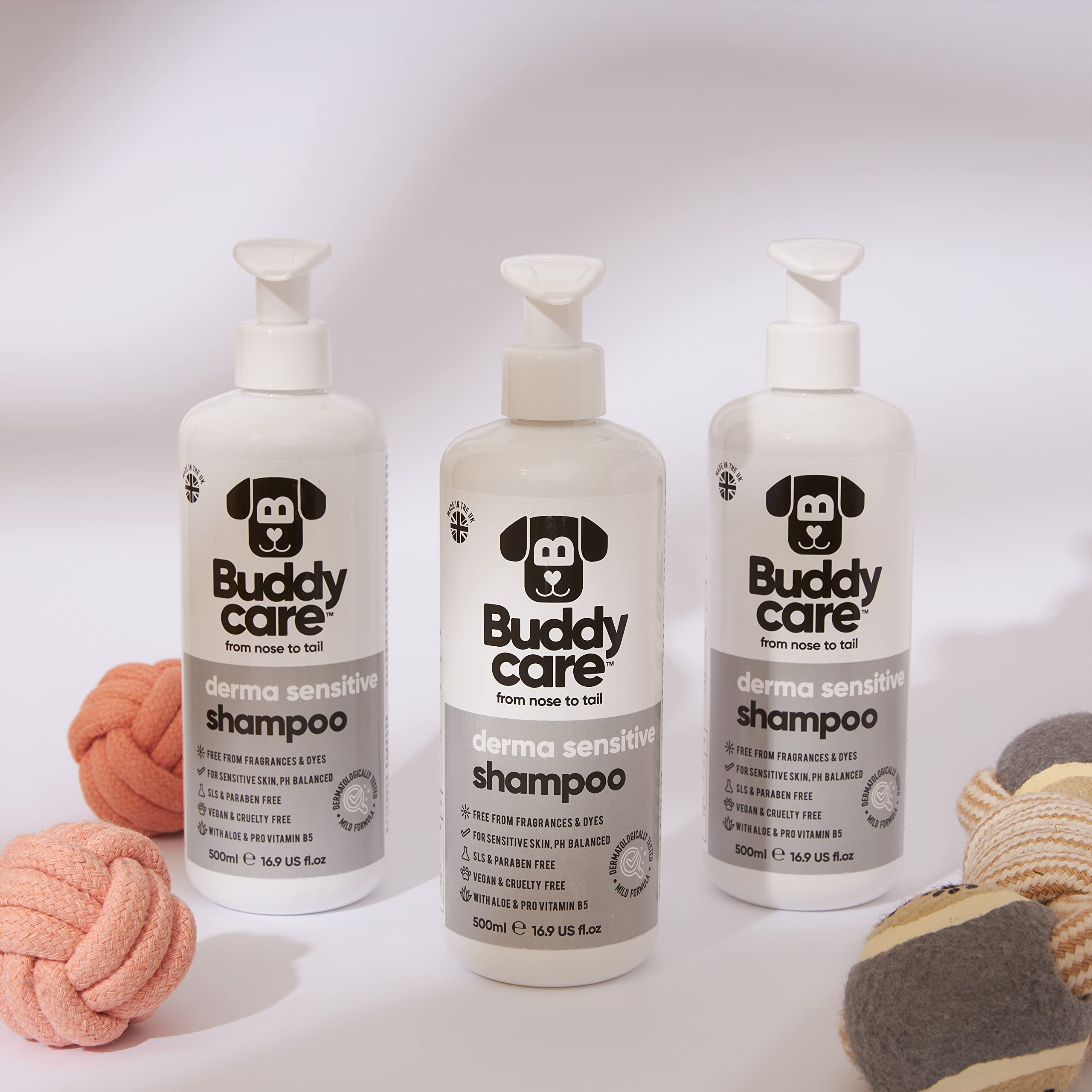 Buddycare Derma Sensitive Dog Shampoo With Aloe Vera And Pro Vitamin B5 (50.72Oz)