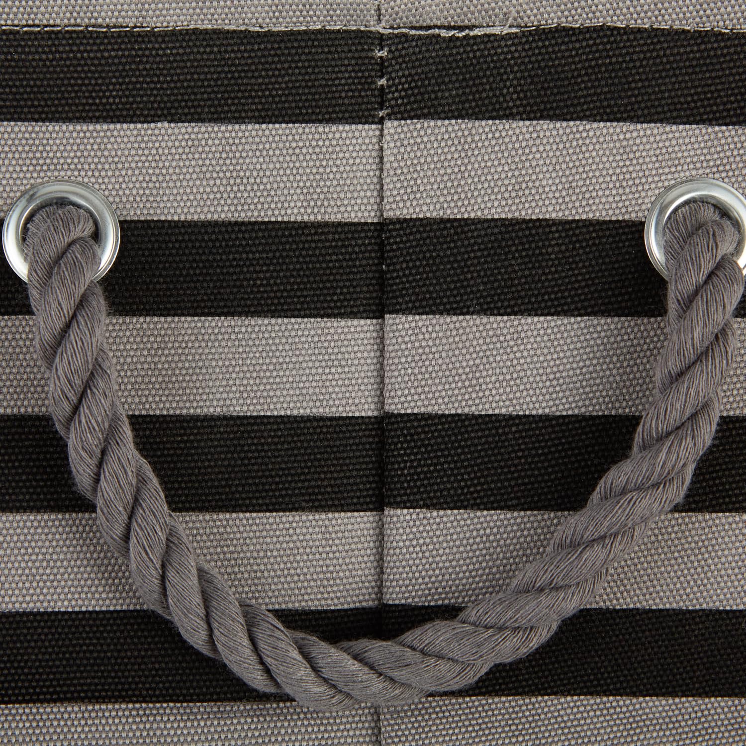 Bone Dry Pet Storage Collection Striped Paw Patch Bin, Black, Small Rectangle