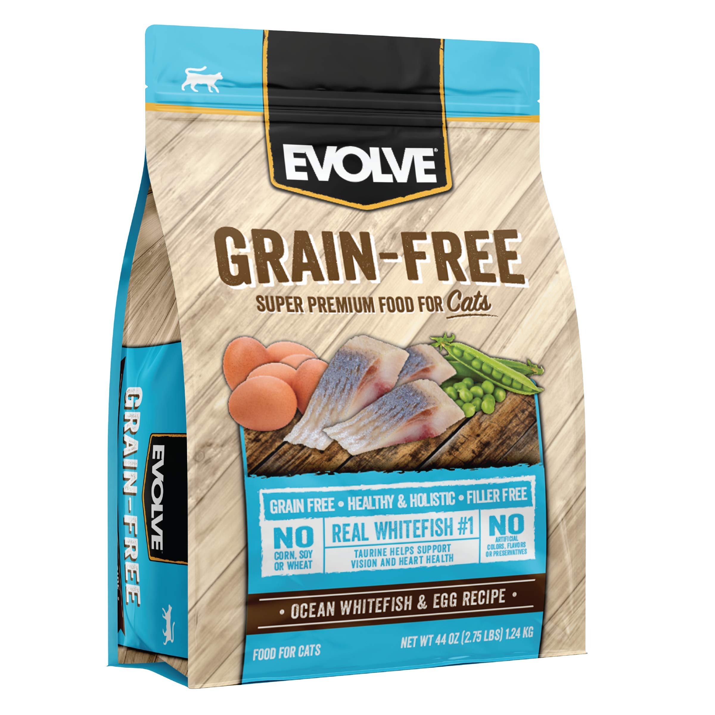 Evolve Grain Free Ocean Whitefish and Egg Cat Food