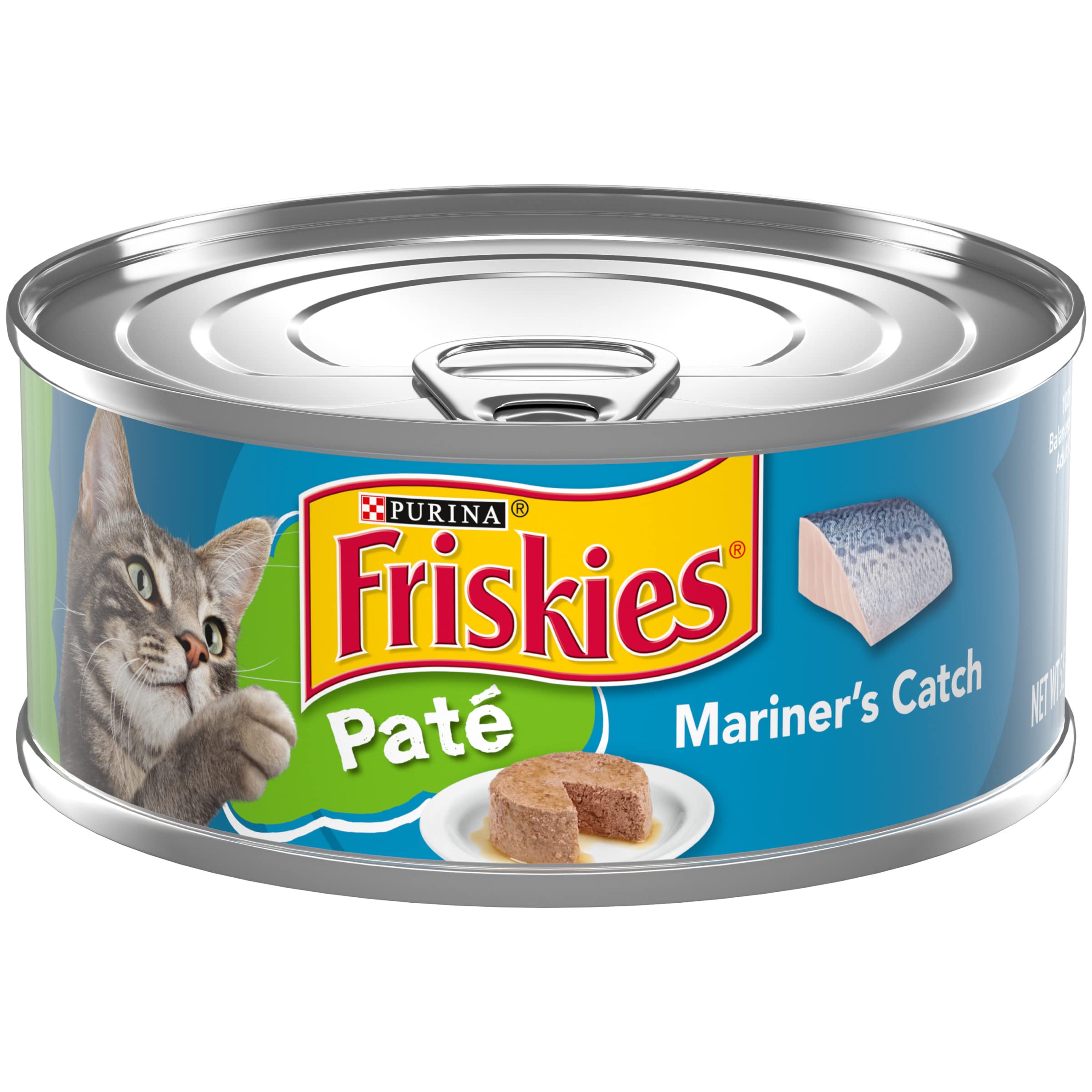 Purina Friskies Wet Cat Food Pate, Mariners Catch - (Pack of 24) 5.5 oz. Cans