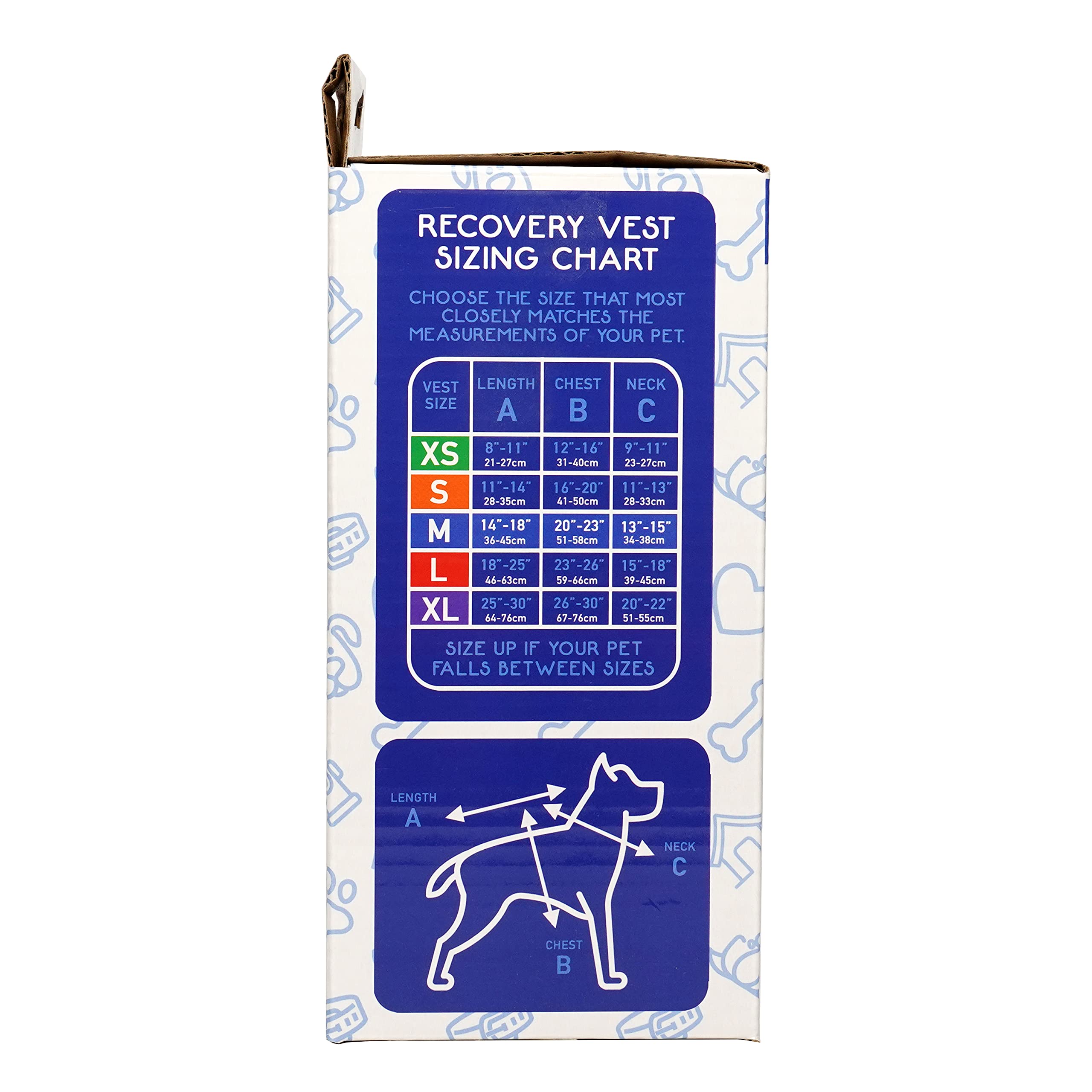 Calming Recovery Vest With Dog Calming Disc (Medium) Black
