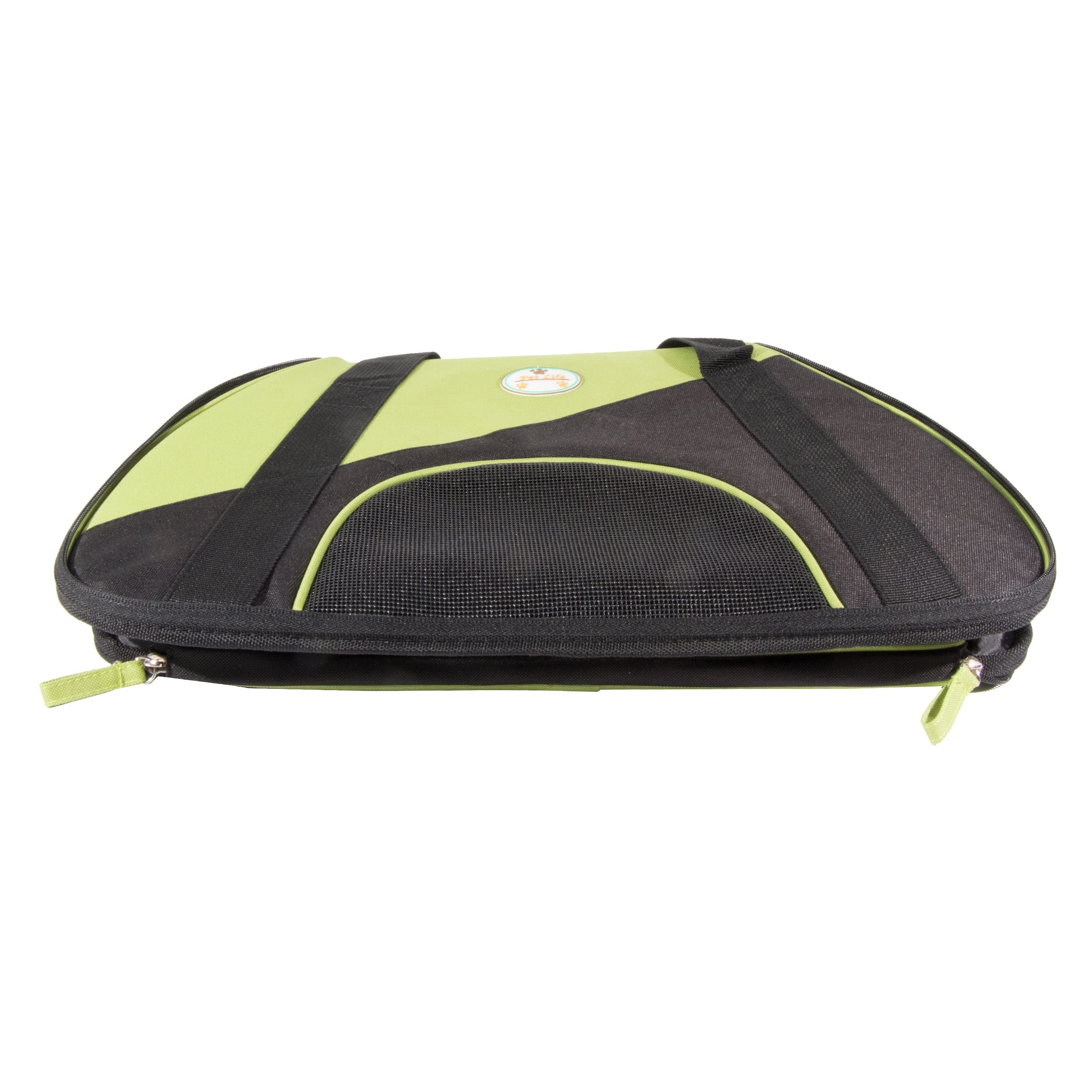 Pet Life 'Zip-N-Go' Sporty Mesh Airline Pet Carrier - Folding and Collapsible Zippered Airline Dog Carrier - Travel Pet Carrier