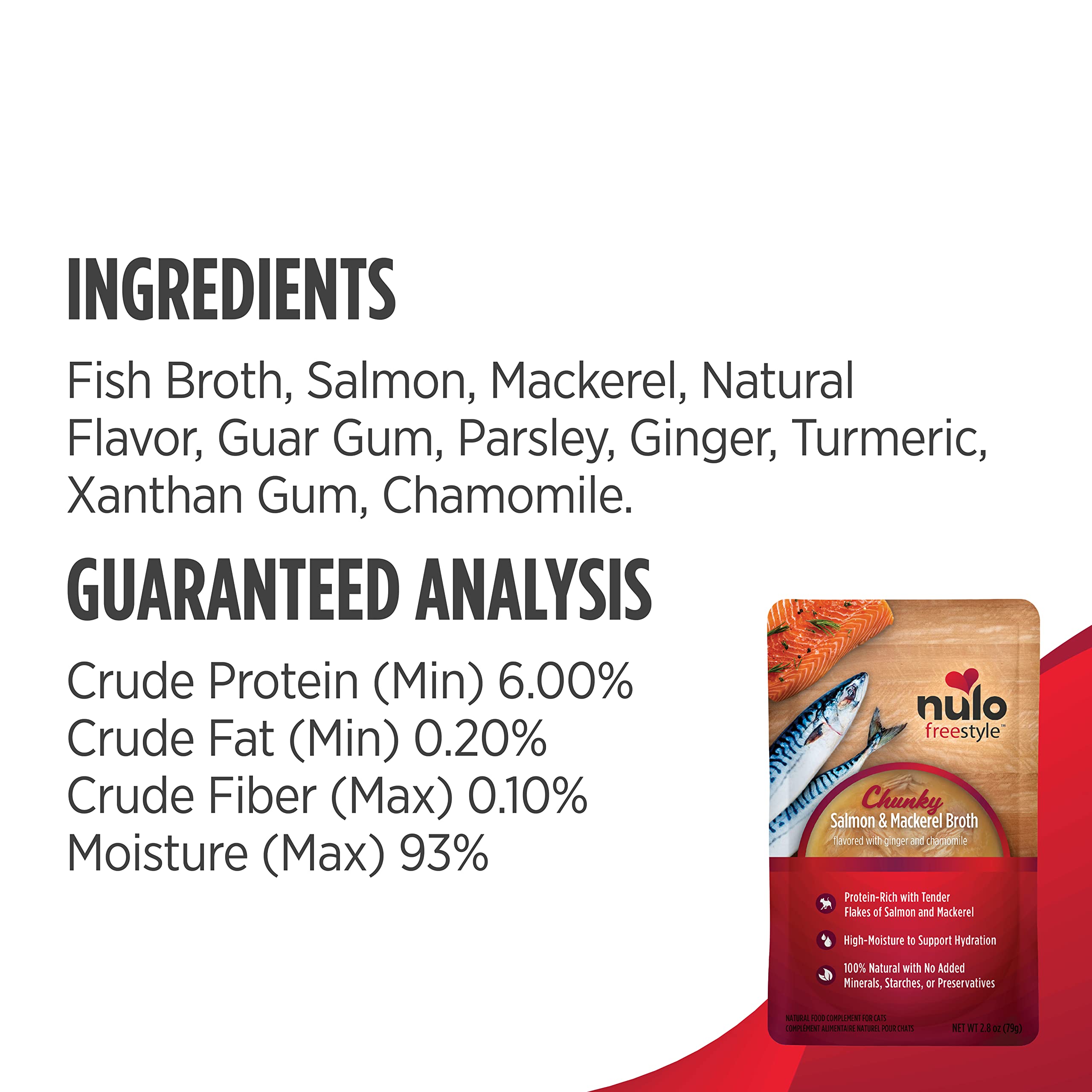 Nulo Freestyle Cat & Kitten Wet Food Broth - Premium All Natural Grain-Free Topper With No Added Minerals or Preservatives and H